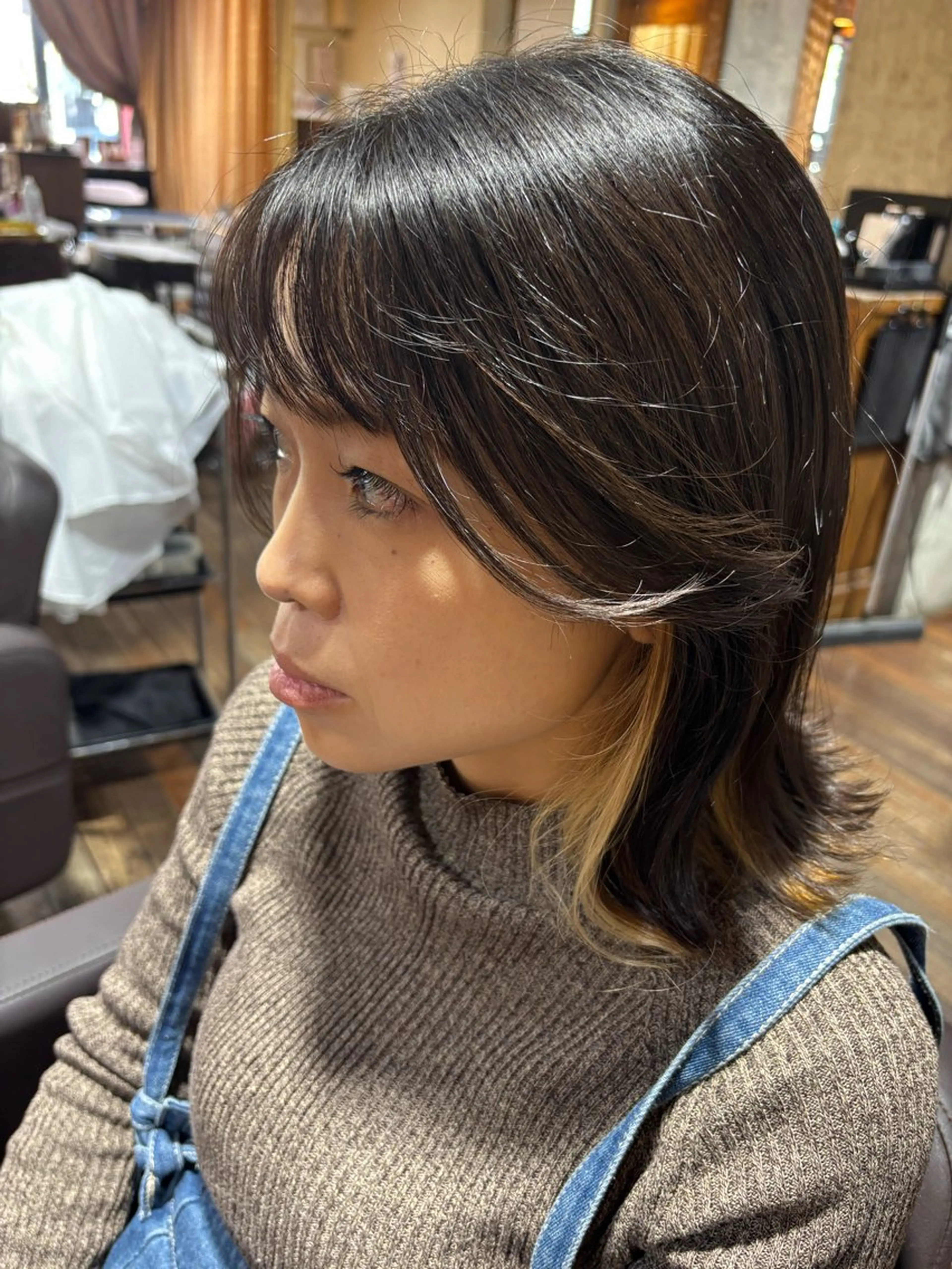 ミディアム 飯田 ほのかのヘアスタイル