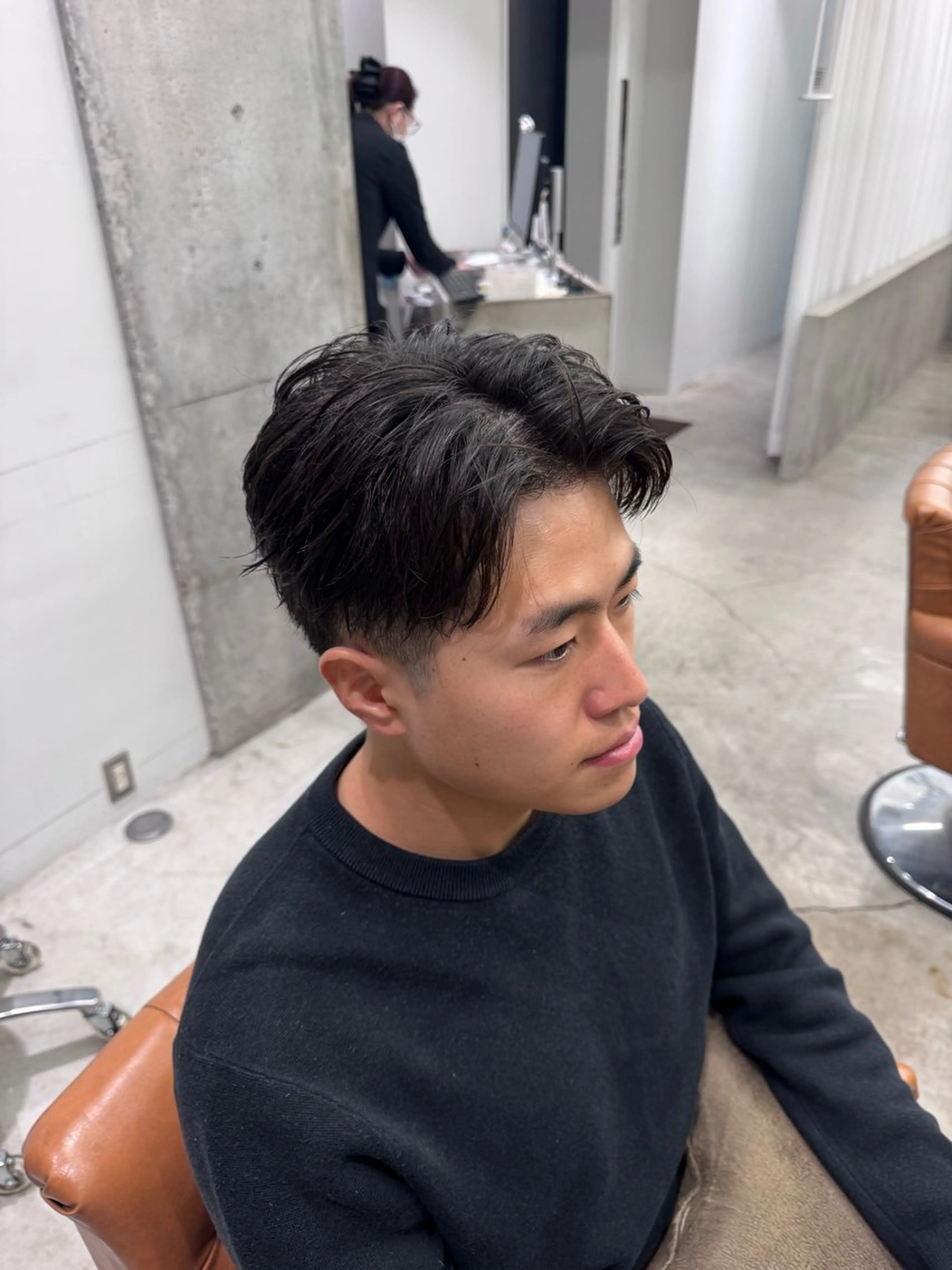 ミディアム カット ヘアセット 山野愛子美容室　銀座店所属・tomoメンズ特化 /パーマ/カットのヘアスタイル