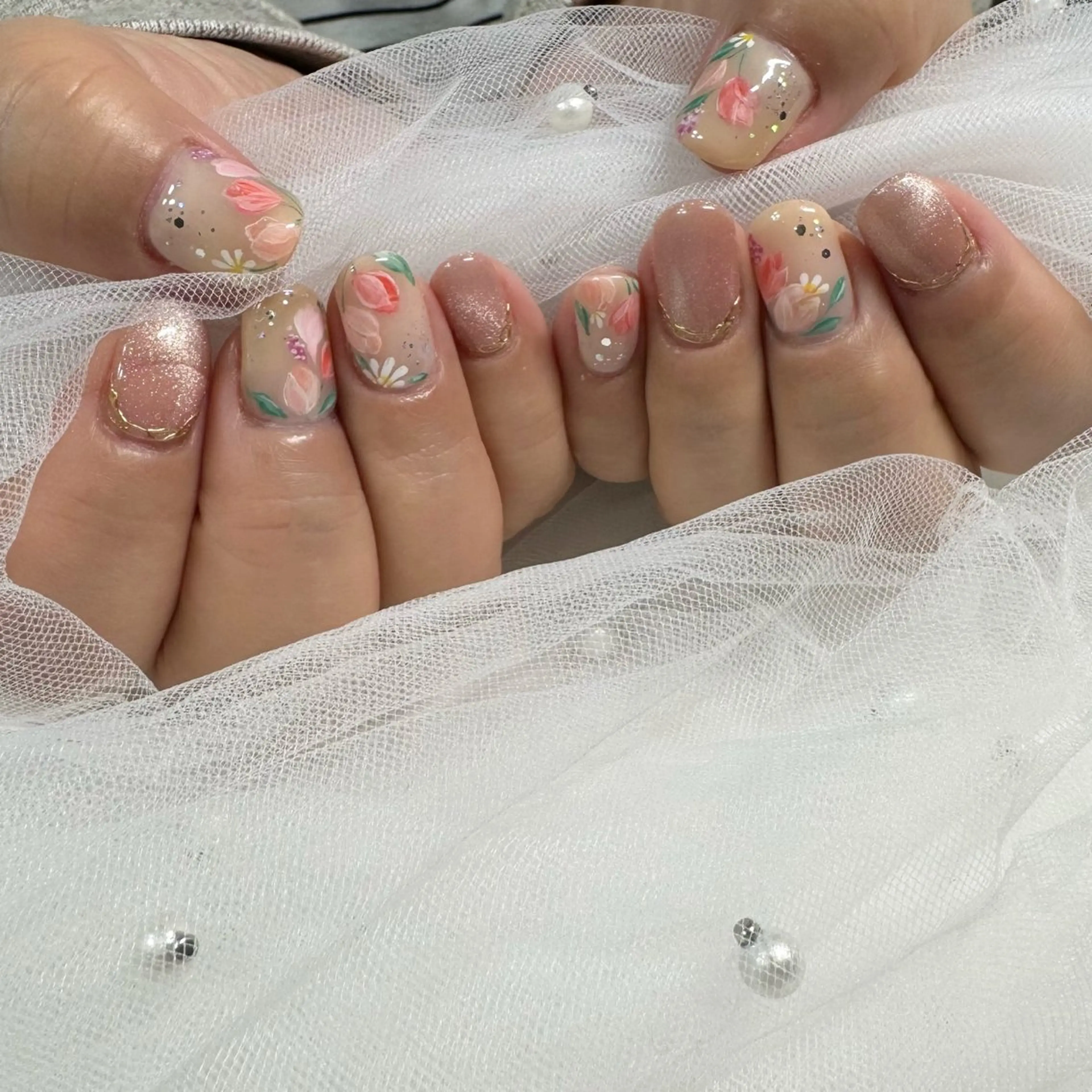 ネイル ジェルネイル 東 千夏のネイルデザイン