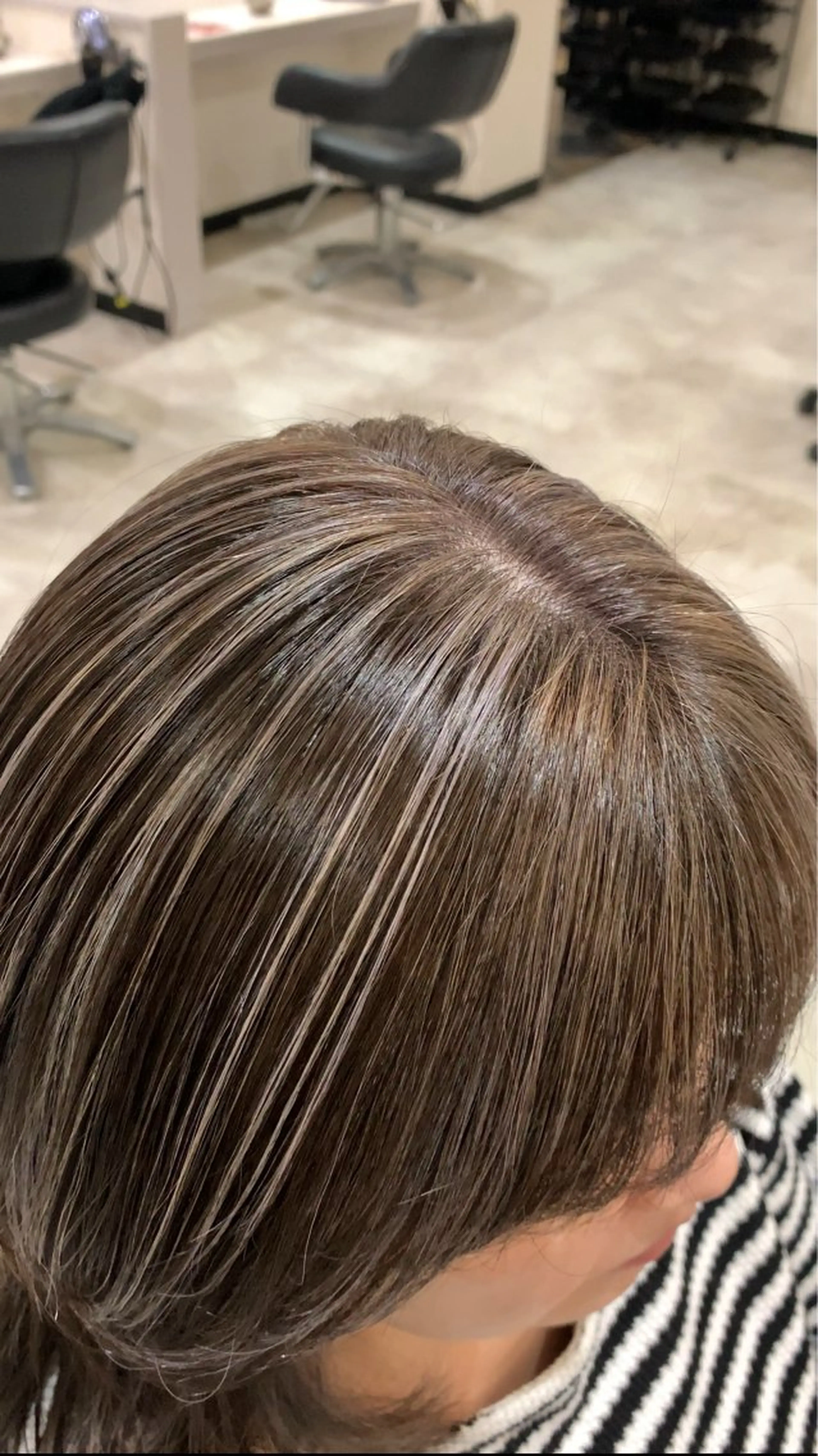 セミロング カラー 松田 まつだのヘアスタイル