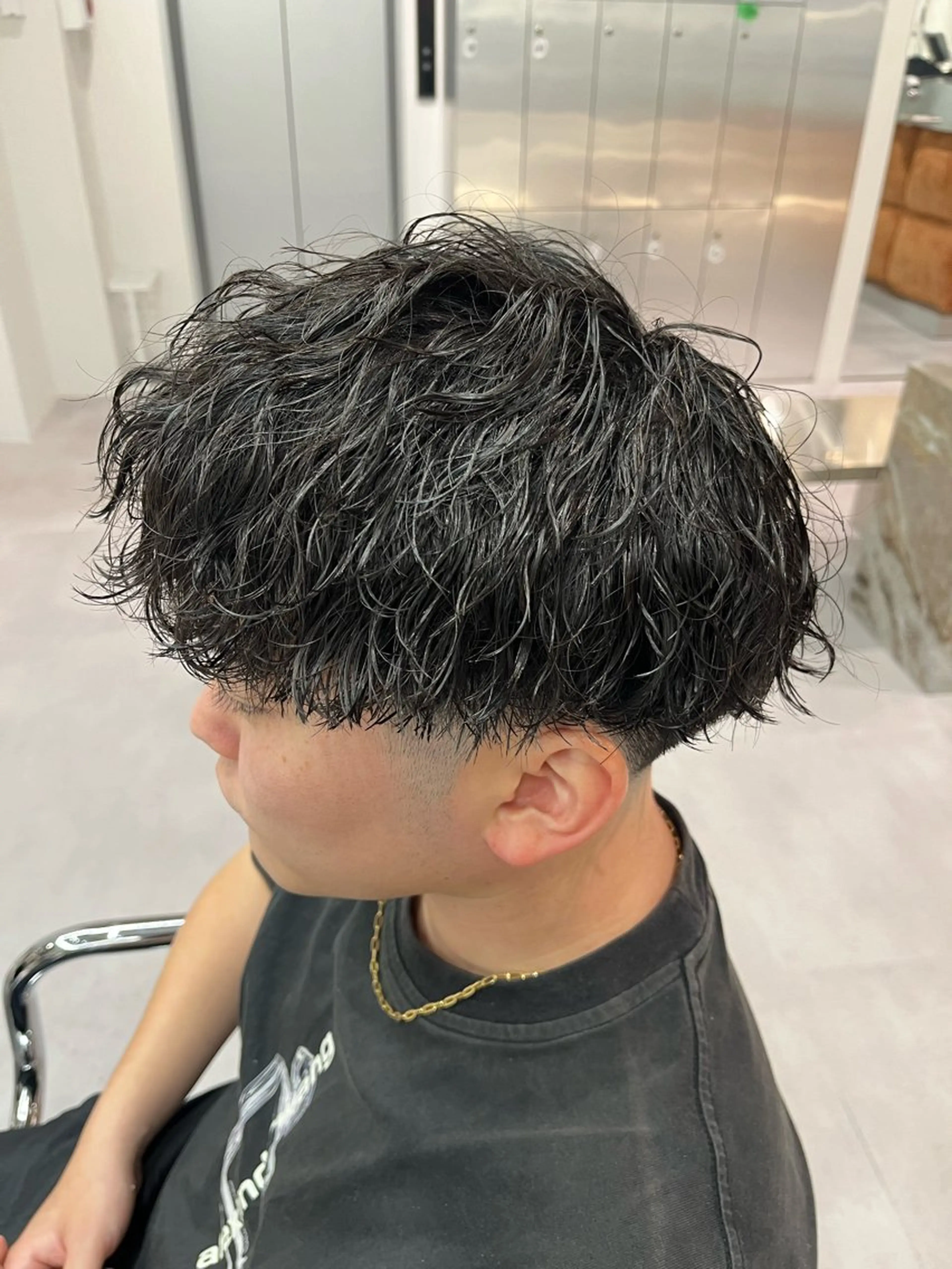 ショート パーマ メンズ soen所属・⚡メンズパーマフ ェードカットTomyのヘアスタイル