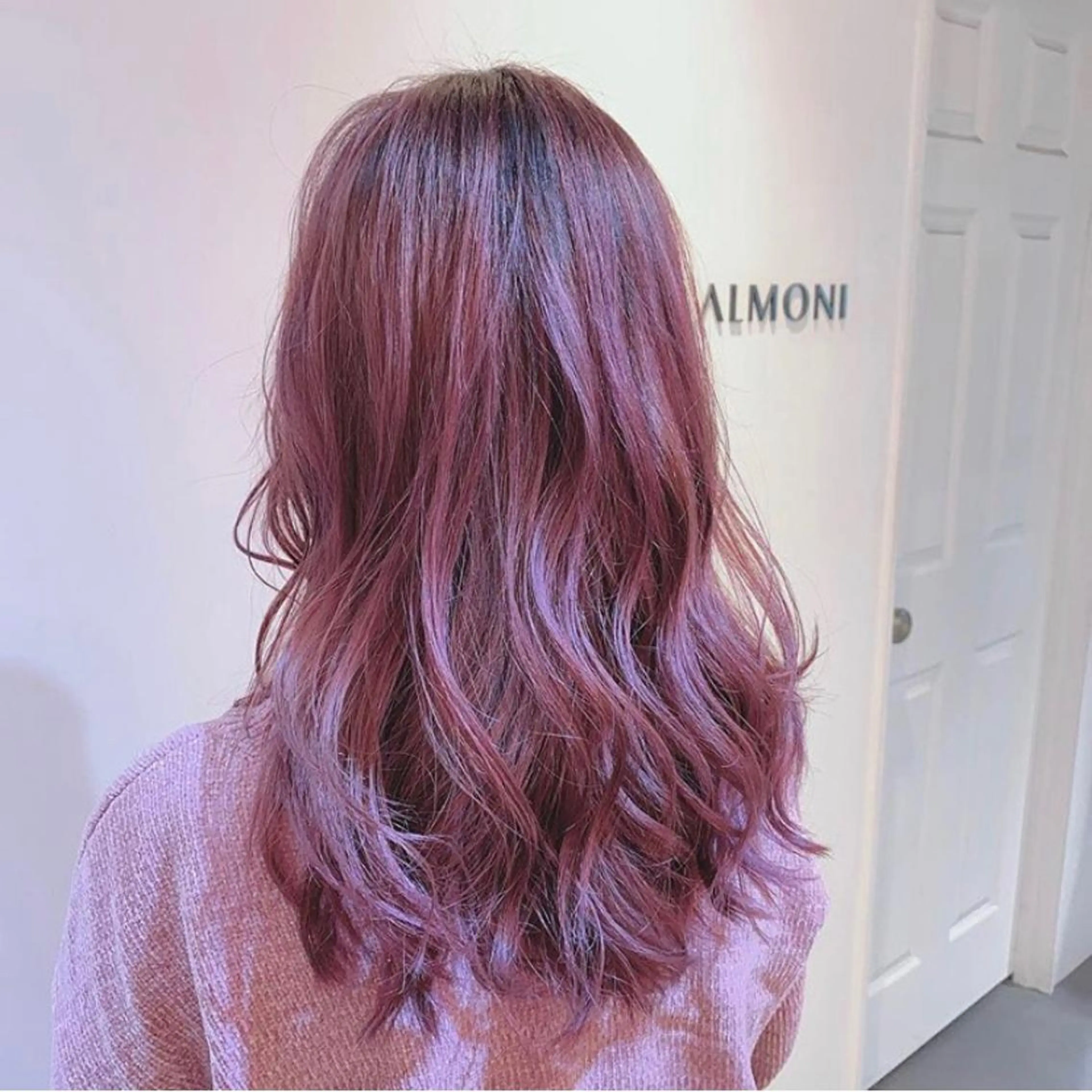 ロング カラー ヘアアレンジ ピンクカラー JYUNESU表参道所属・似合わせhair🔸 アサダ　タカコ🔸のヘアスタイル