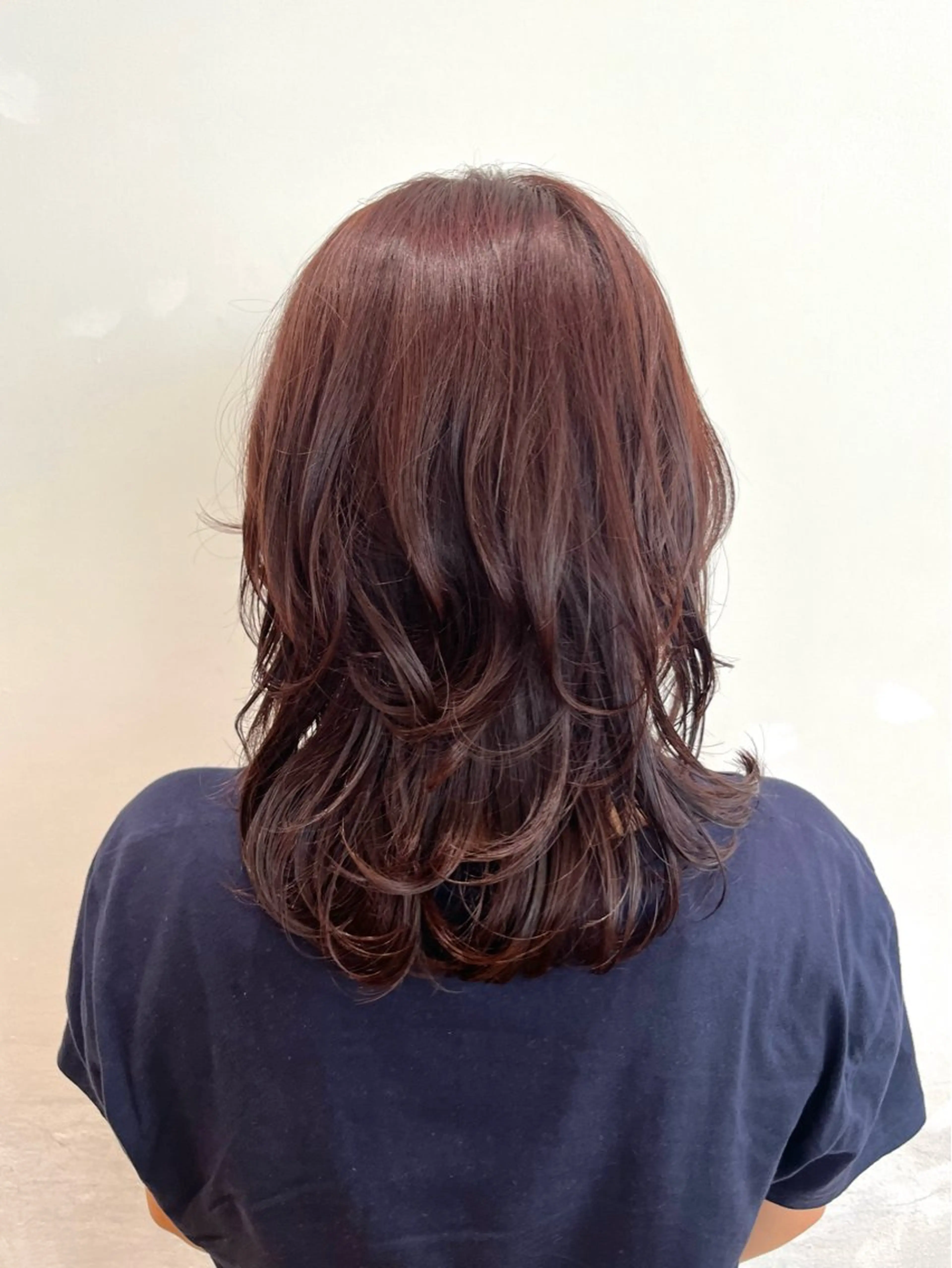 ミディアム 暖色カラー/似合わせ カット/名古屋/辻のヘアスタイル