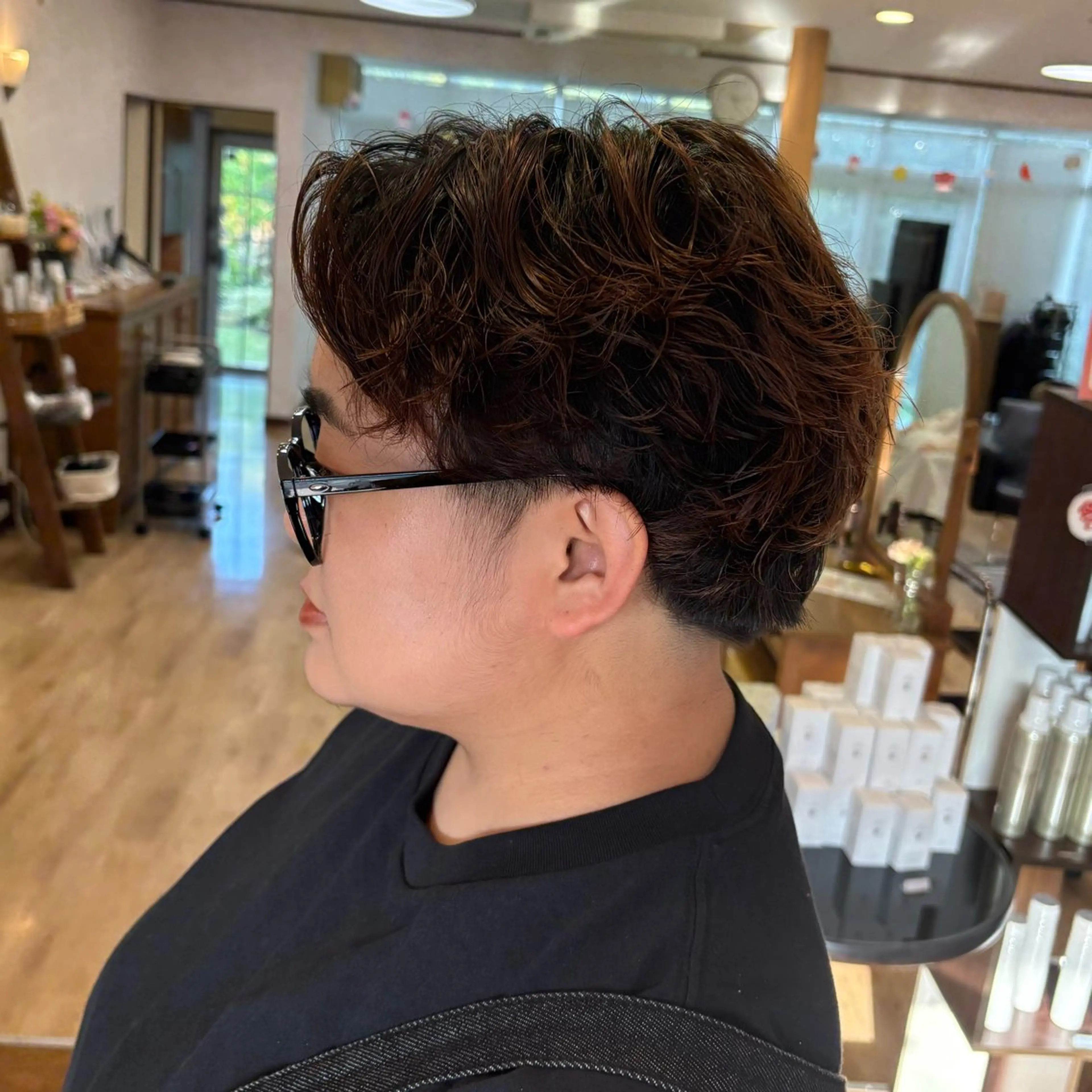 ショート パーマ パーマ ゆい/メンズカット /レイヤーカットのヘアスタイル