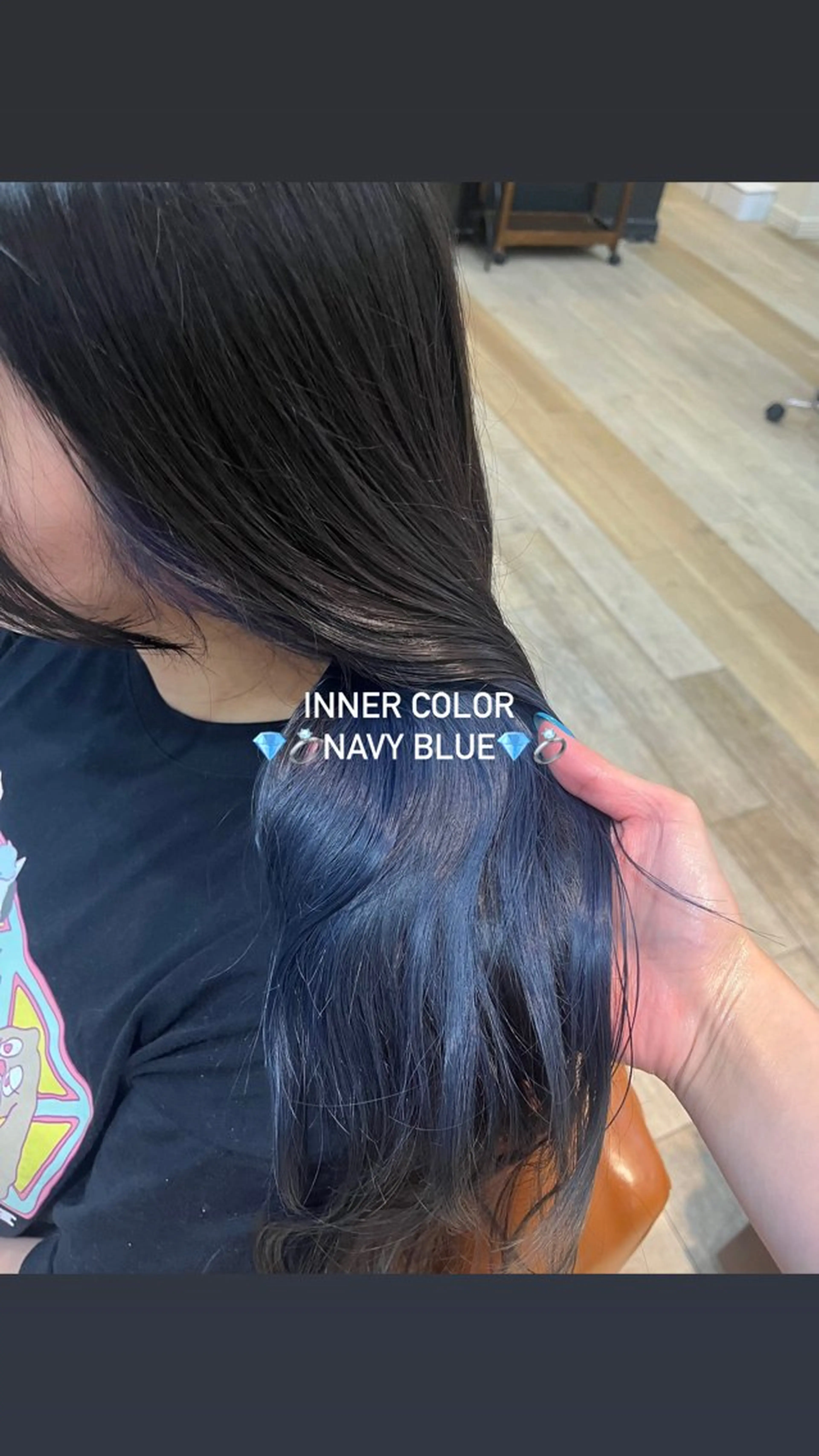 ロング カラー KOKORO 中村 朱里のヘアスタイル