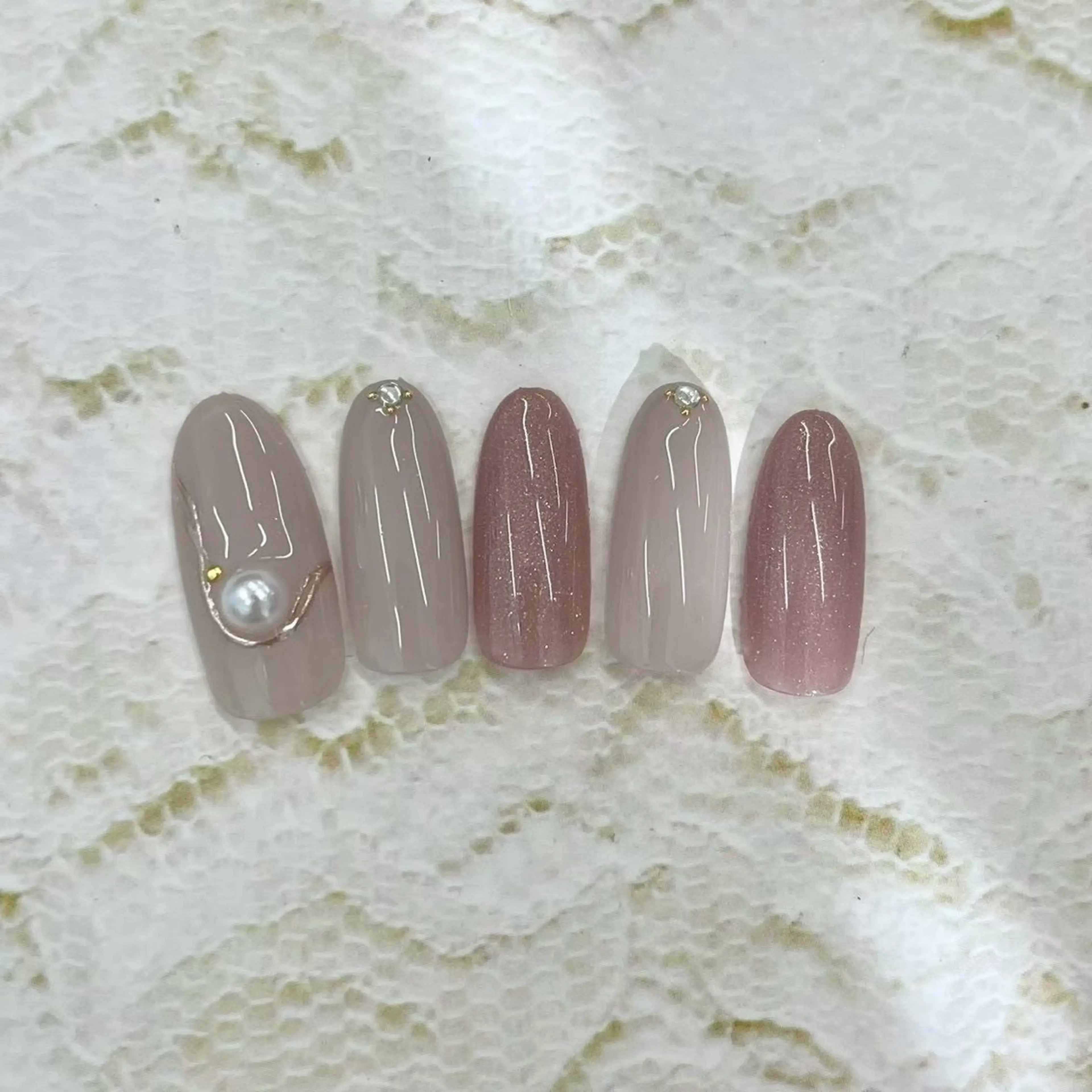 ネイル ⭐︎休業中の練習⭐︎ JNA認定講師髙橋のネイルデザイン