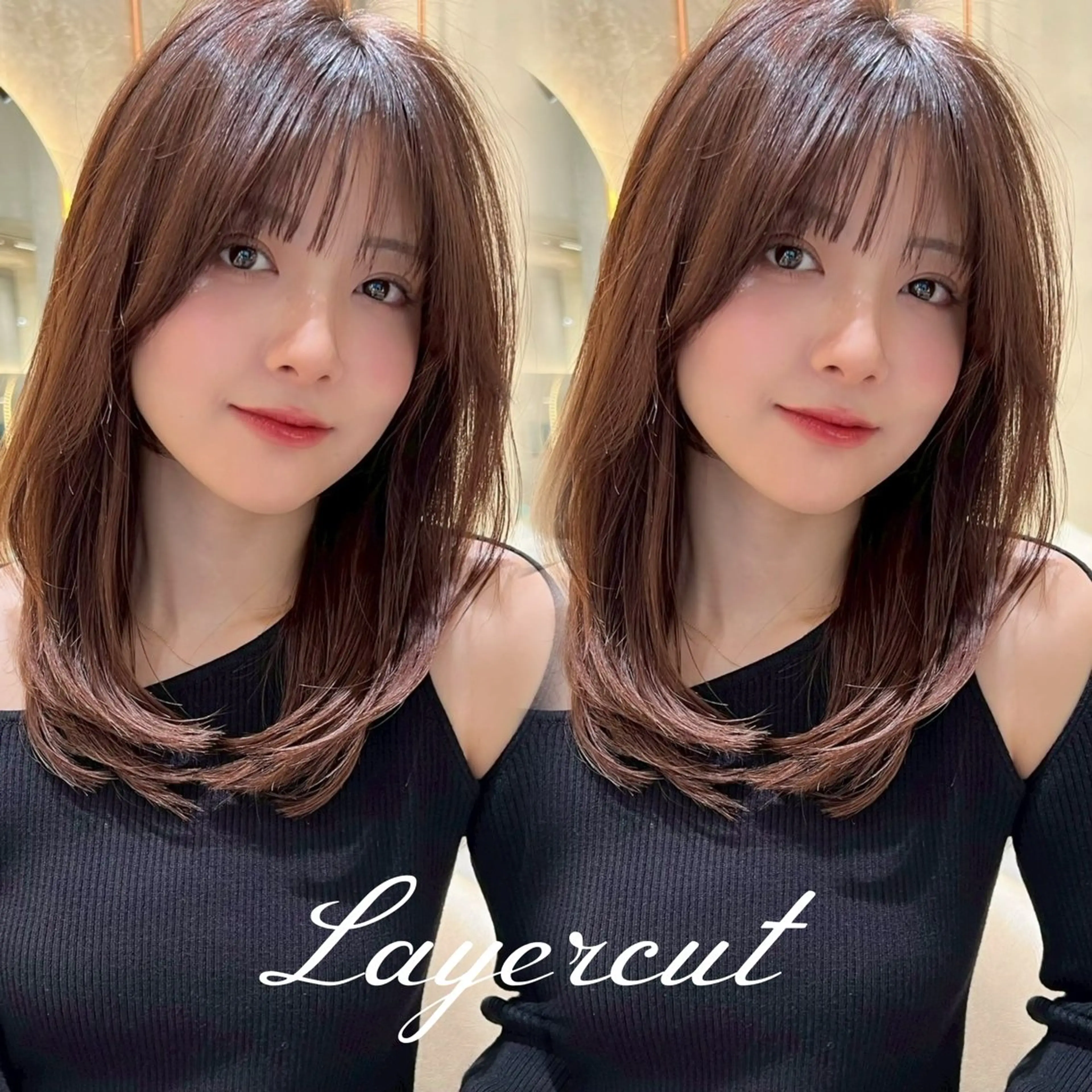 ロング Lond Cheri所属・HINA 仙台/ ワンカラー/縮毛矯正のヘアスタイル