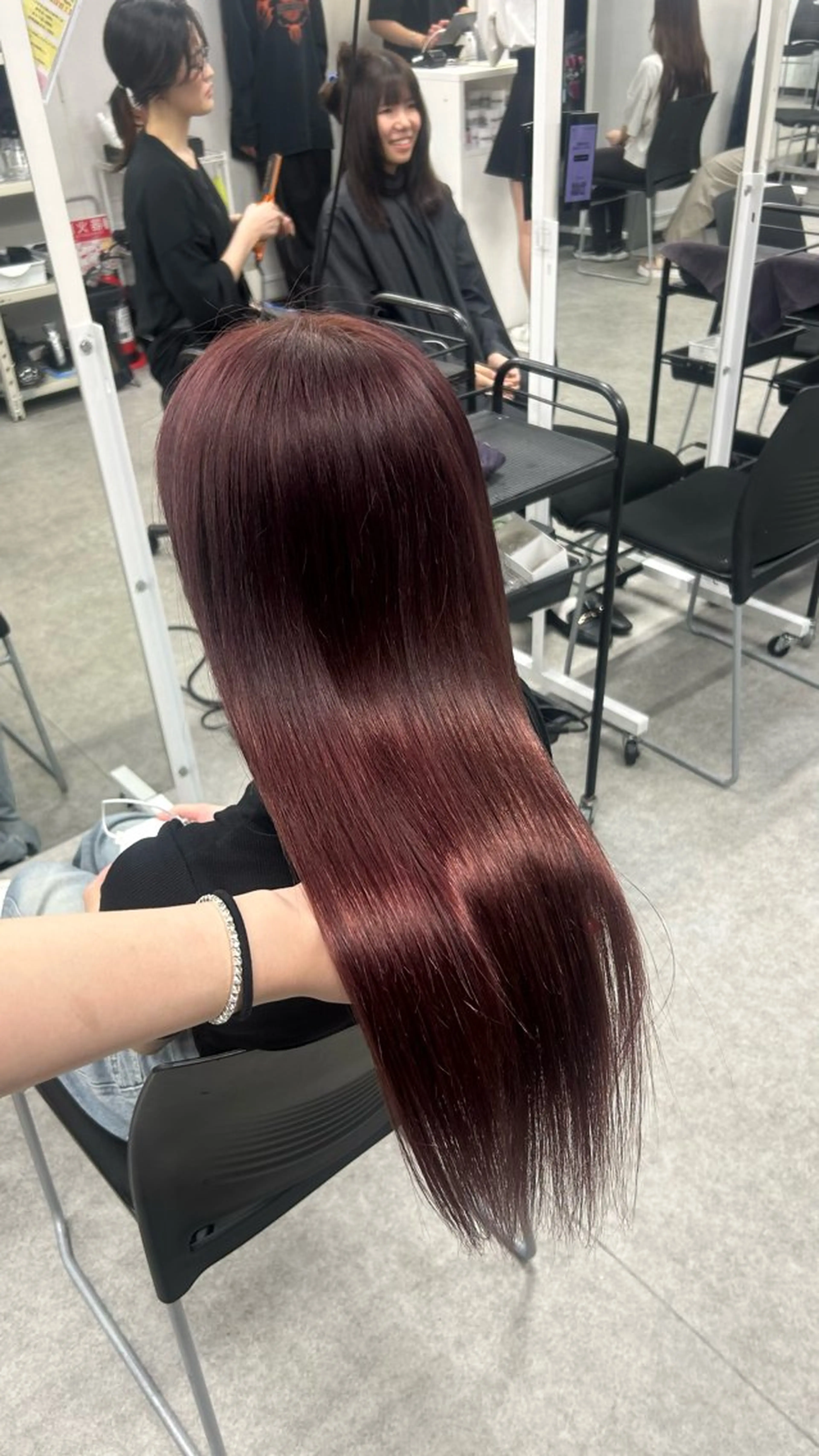 ロング カラー パーマ ヘアアレンジ メンズ キッズ カット ヘアカラー トリートメント 🩶盛れ✖️韓国ヘア 🩶Himari🎀のヘアスタイル