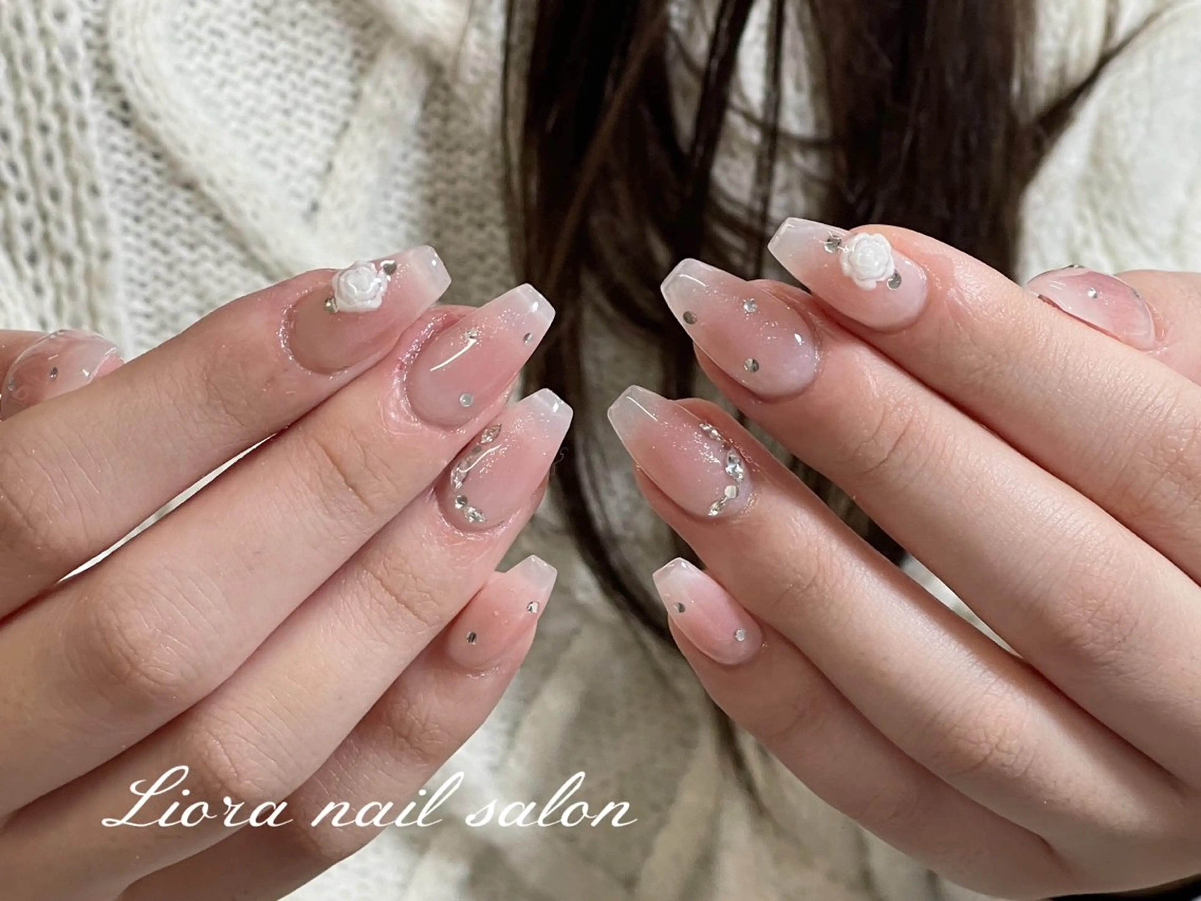 ネイル チークネイル フットネイル フレンチネイル ジェルネイル ガーリー ハンドネイル Liora nail スカルプ専門店のネイルデザイン