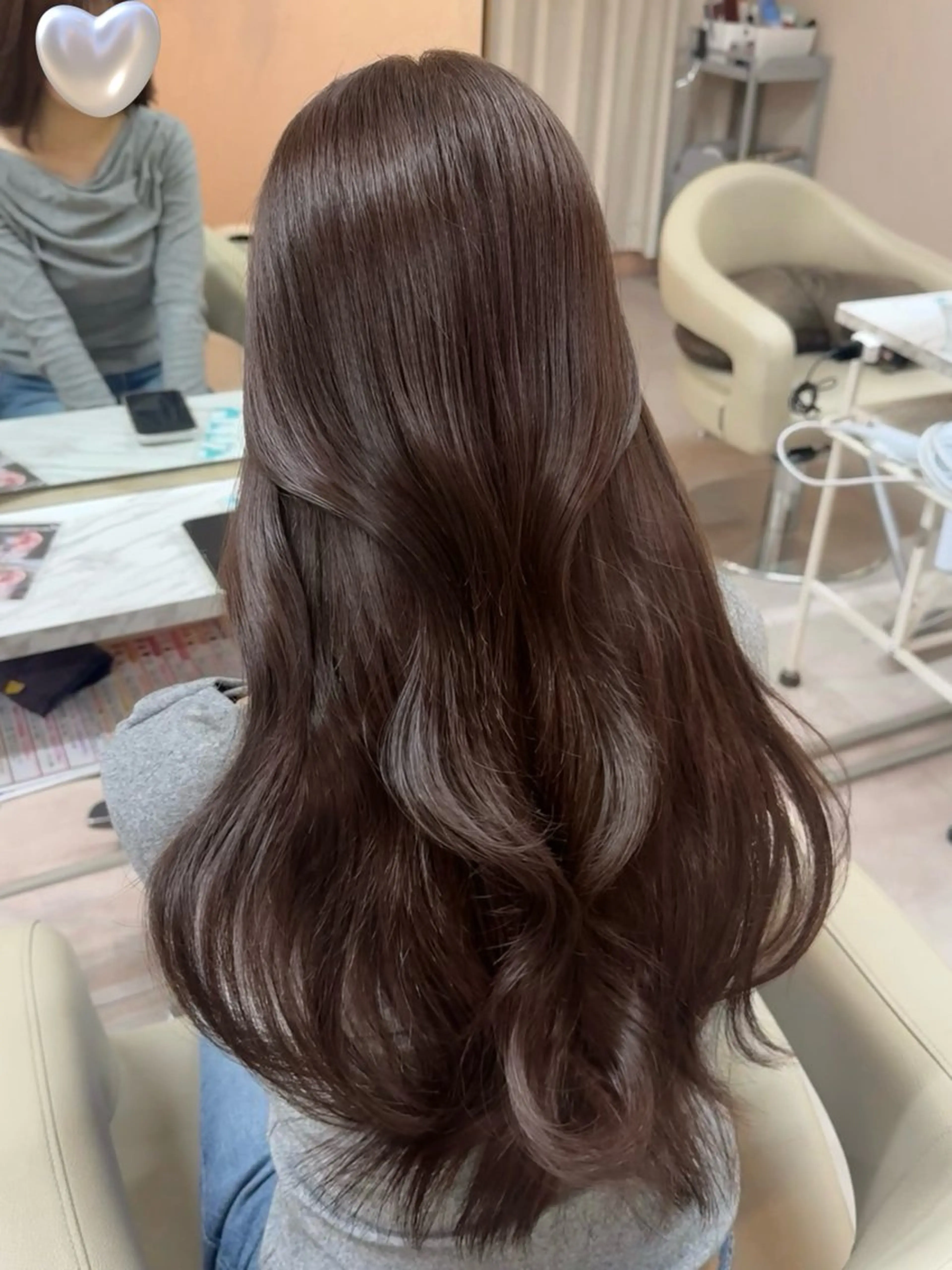 ロング カラー カット ヘアカラー トリートメント ♡韓国/レイヤー カット/Ayana♡のヘアスタイル