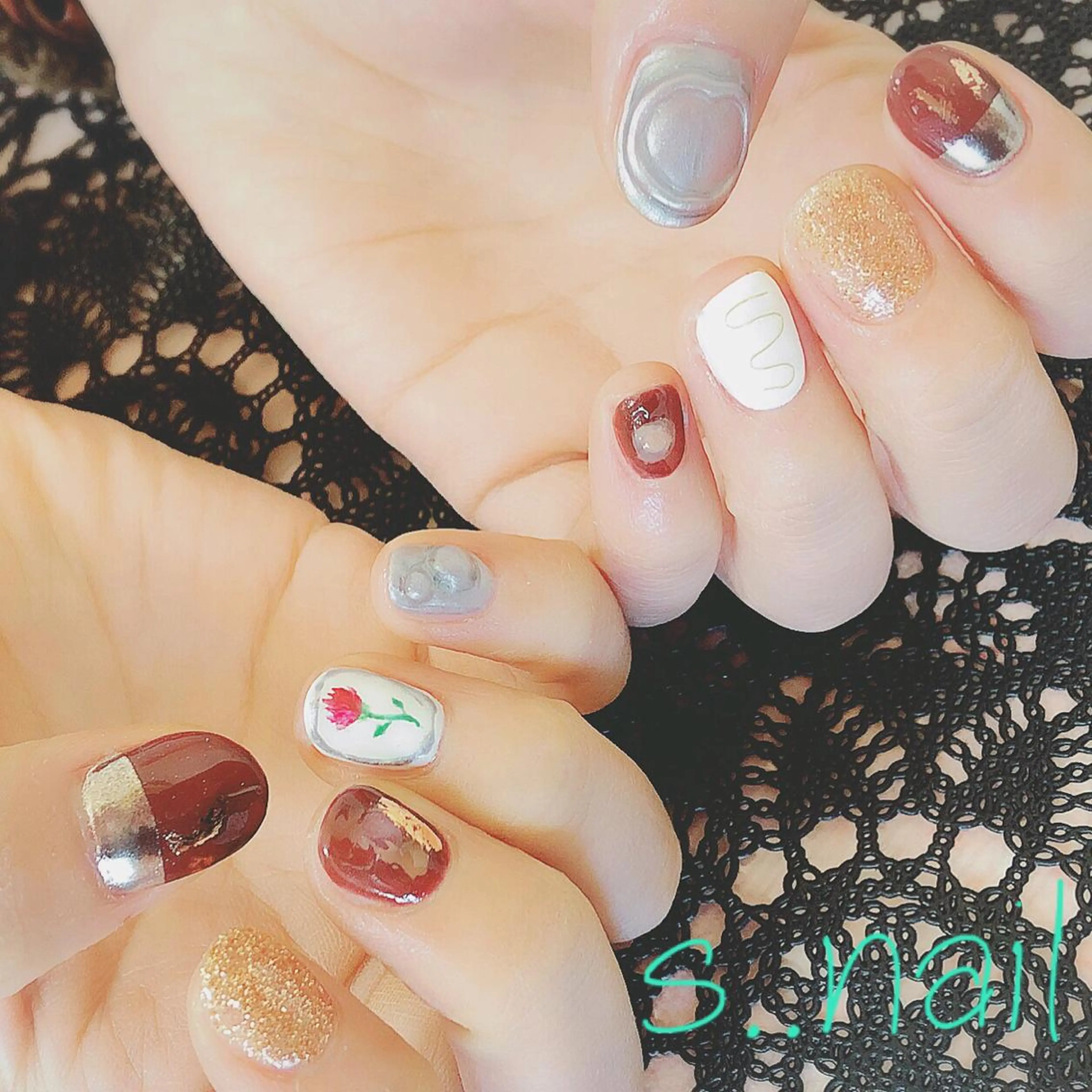 ネイル 持ち込み ニュアンスネイル ハンドネイル フットネイル s..nail / MORITAのネイルデザイン