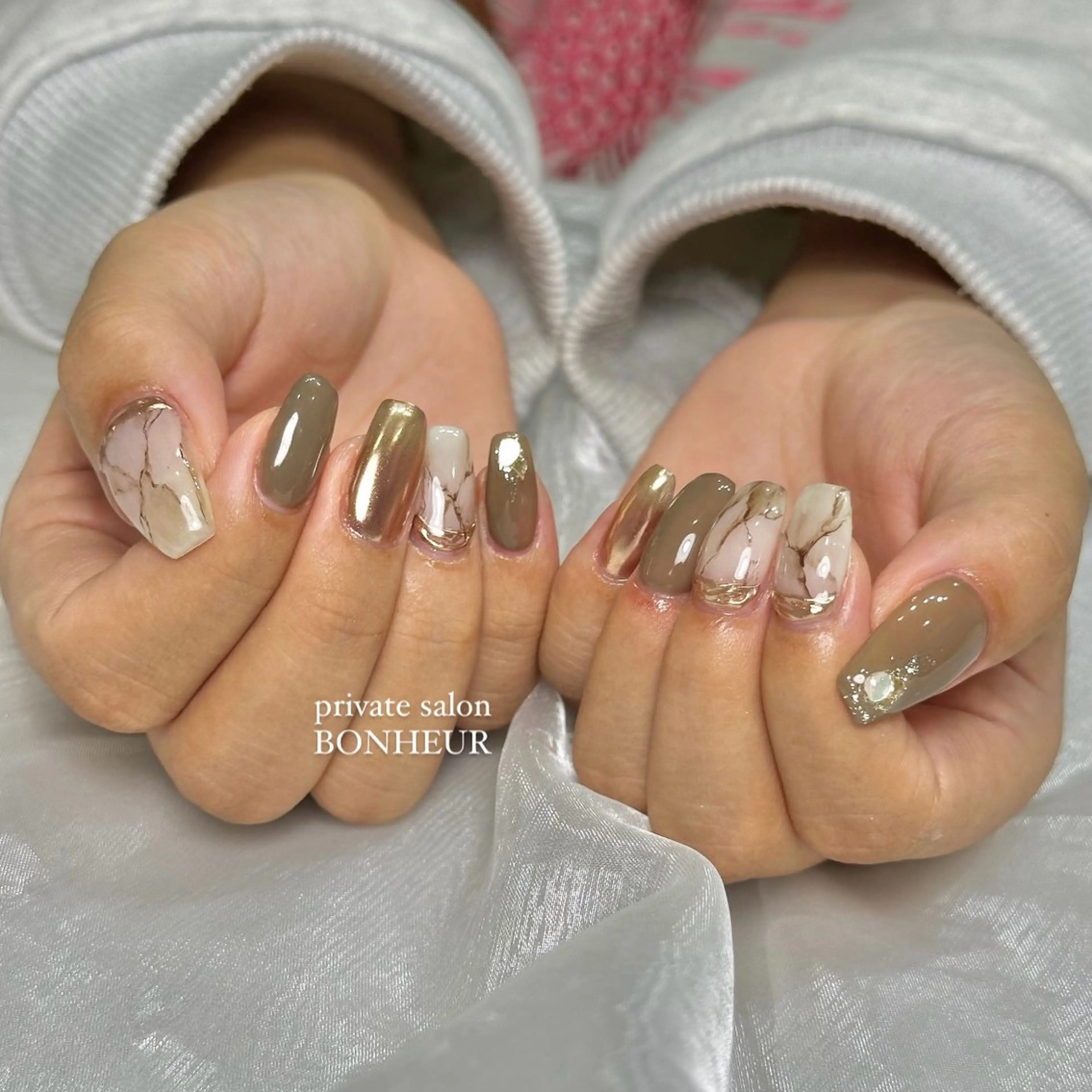 ネイル ハンドネイル BONHEUR Annaのネイルデザイン