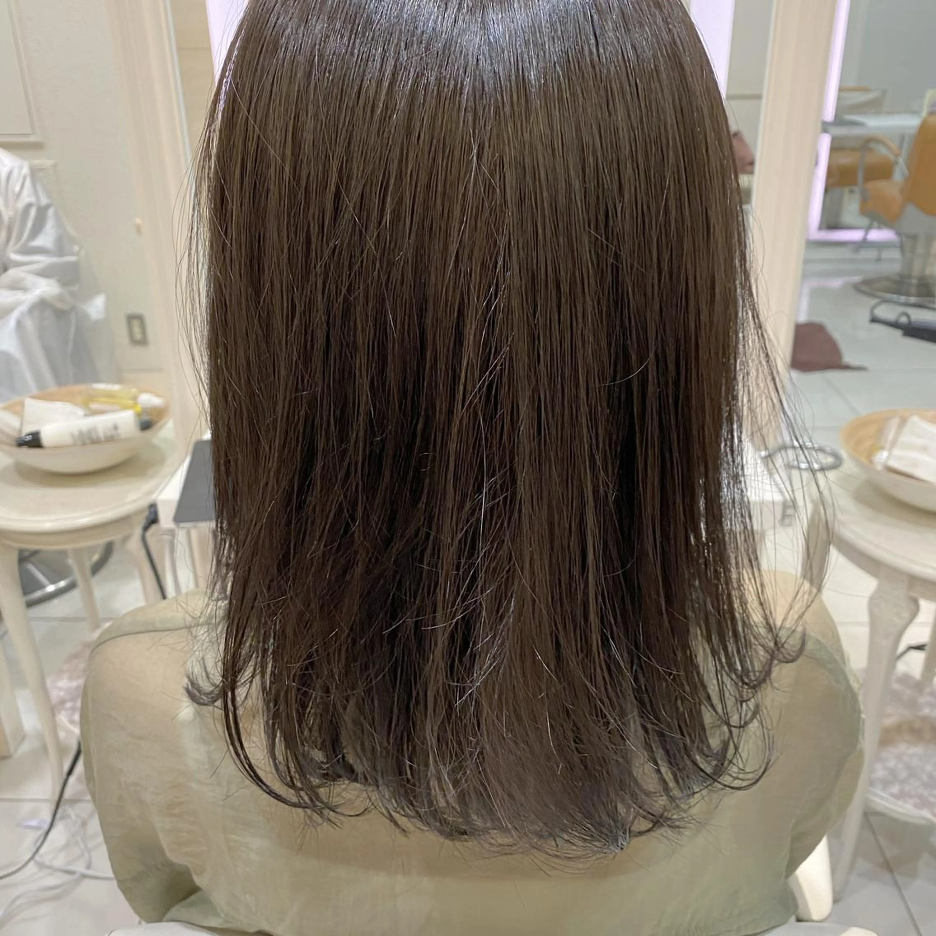 セミロング 韓国レイヤー×モテ髪 /MITSUKI🤍のヘアスタイル