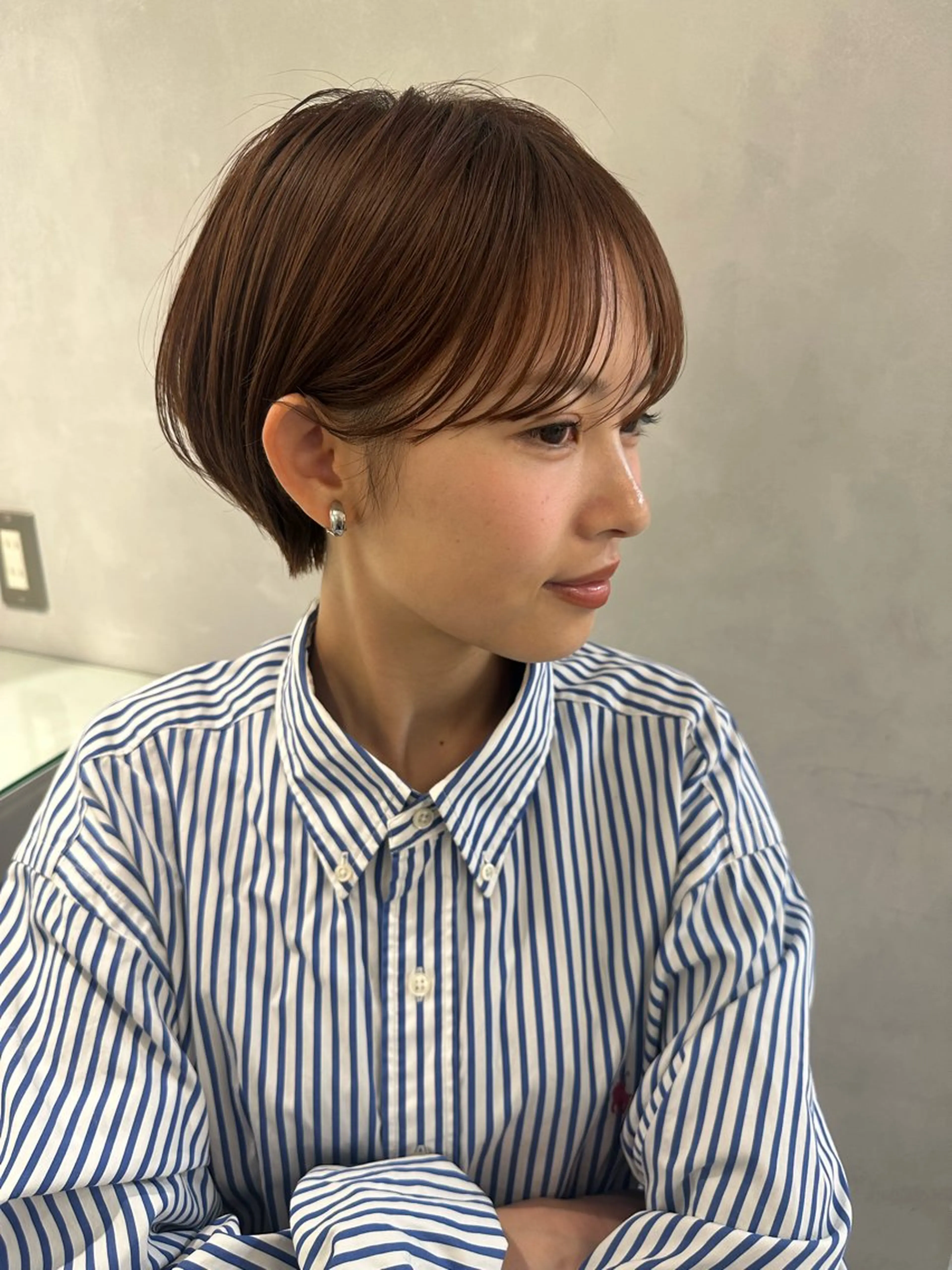 ショート カット ヘアカラー 骨格診断で絶対可愛い ✨丸みショート✨凌弥のヘアスタイル