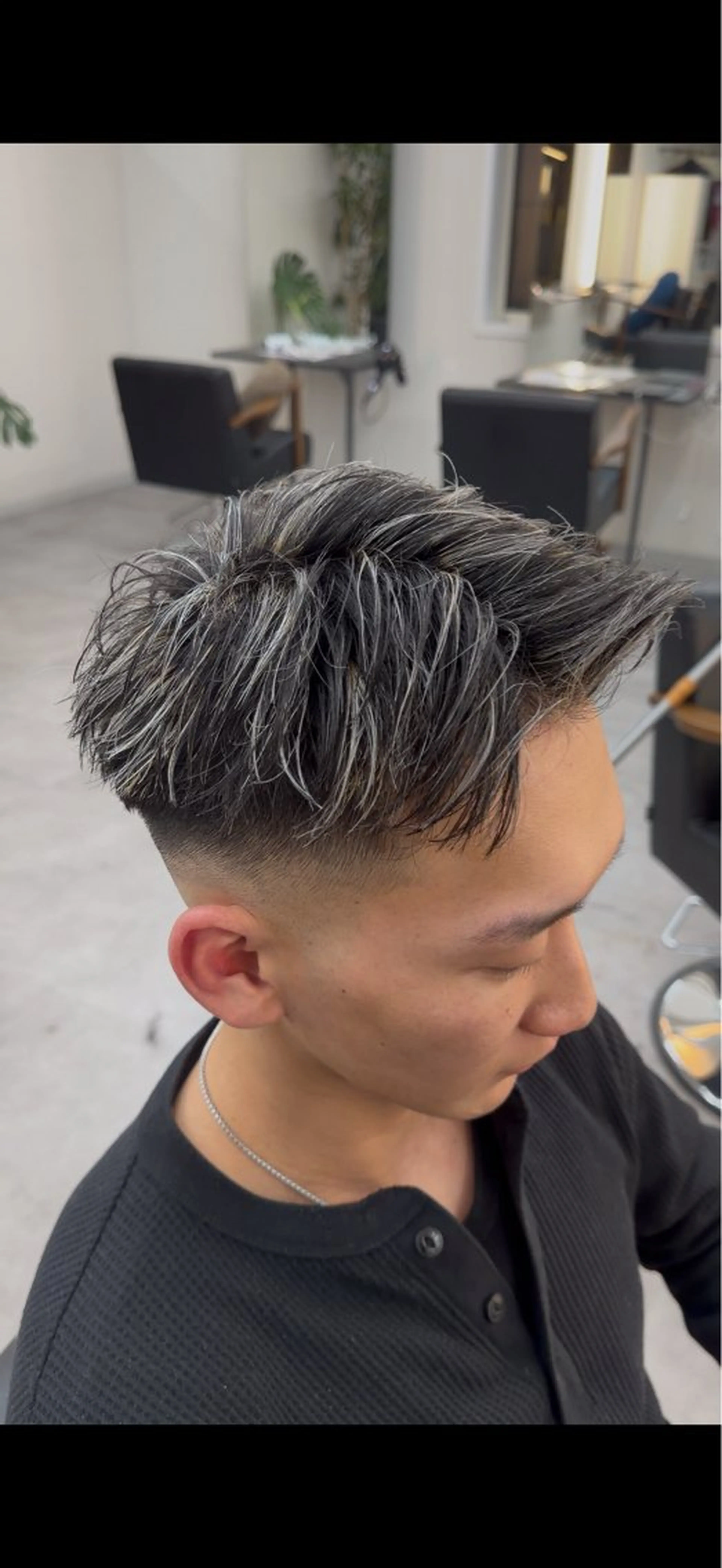 カラー メンズ riens harutoのヘアスタイル