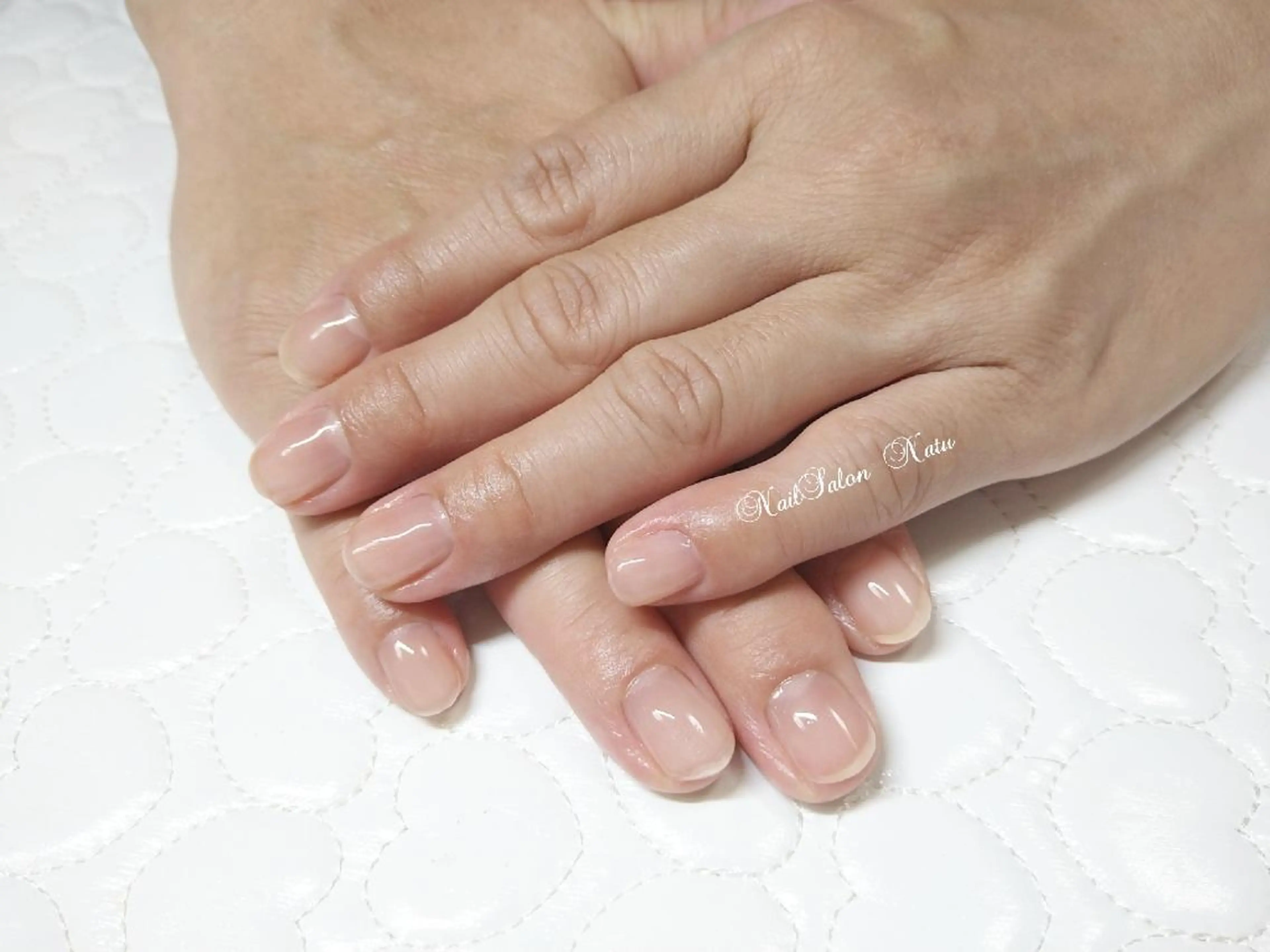 ネイル クリアネイル ワンカラーネイル nailsalon　 Natuのネイルデザイン