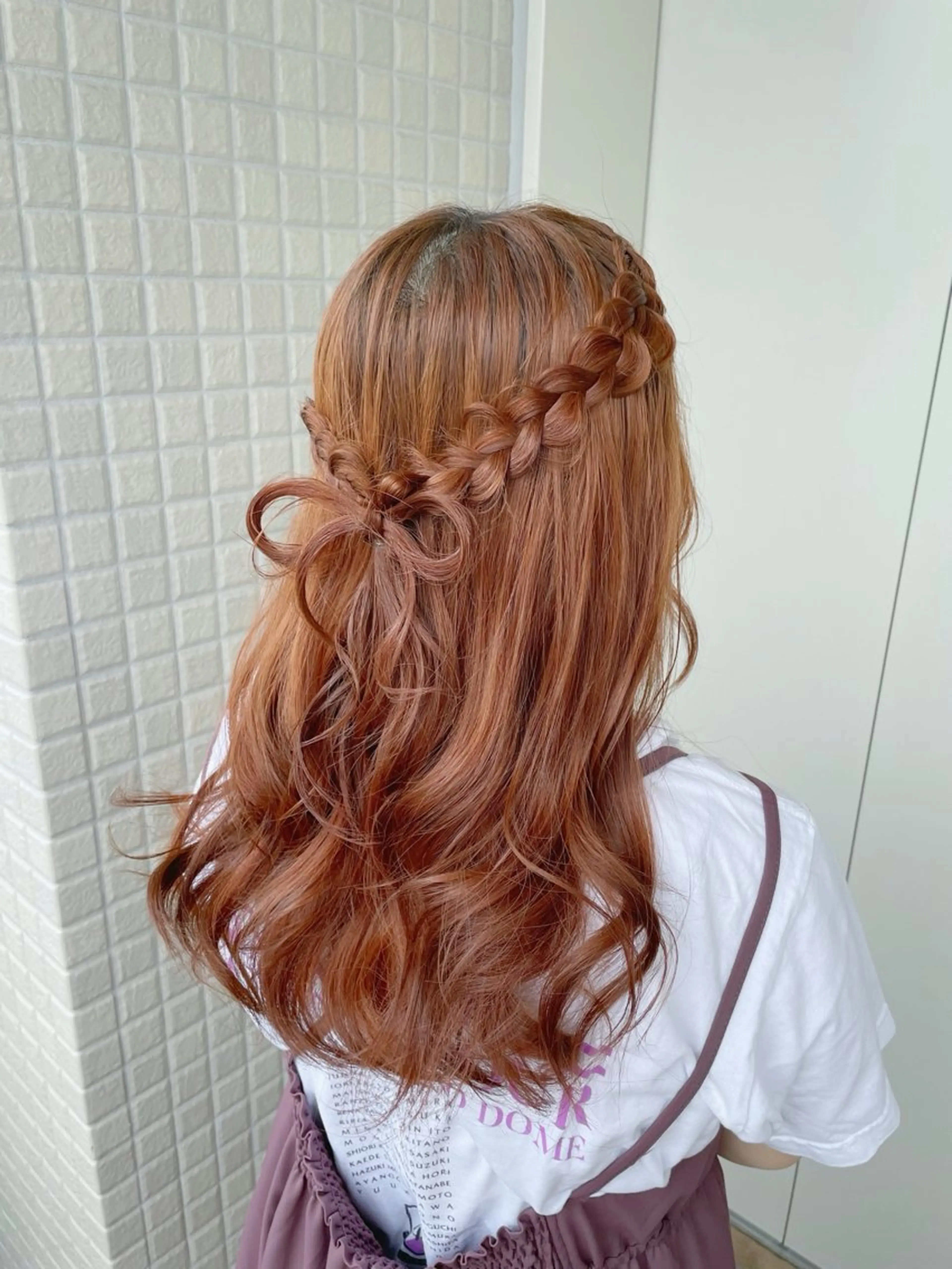 ロング ヘアセット 推し活カラー/暖色 /ブリーチなし/横浜のヘアスタイル