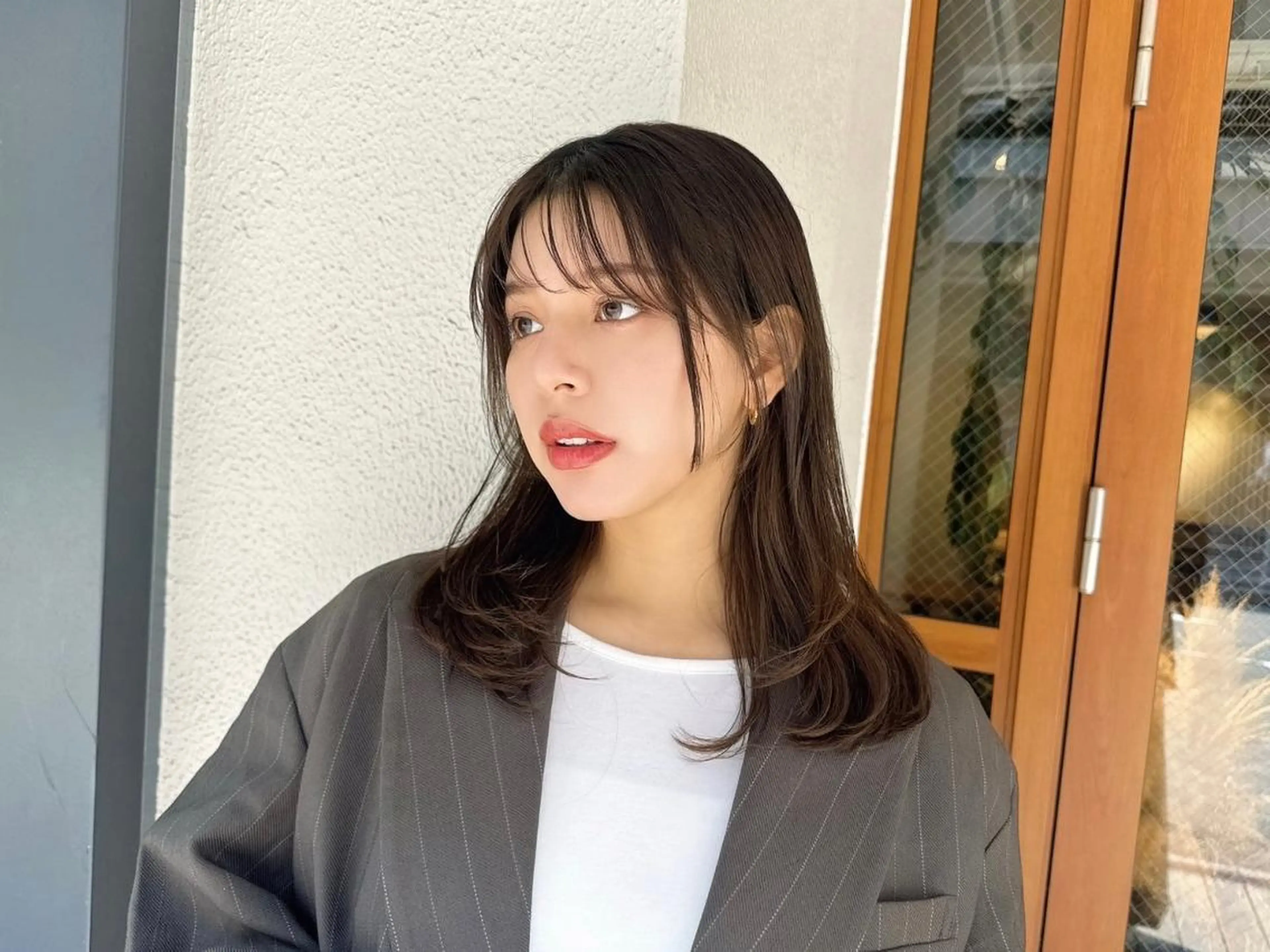 ミディアム カラー Rubikなかもず タケウチのヘアスタイル