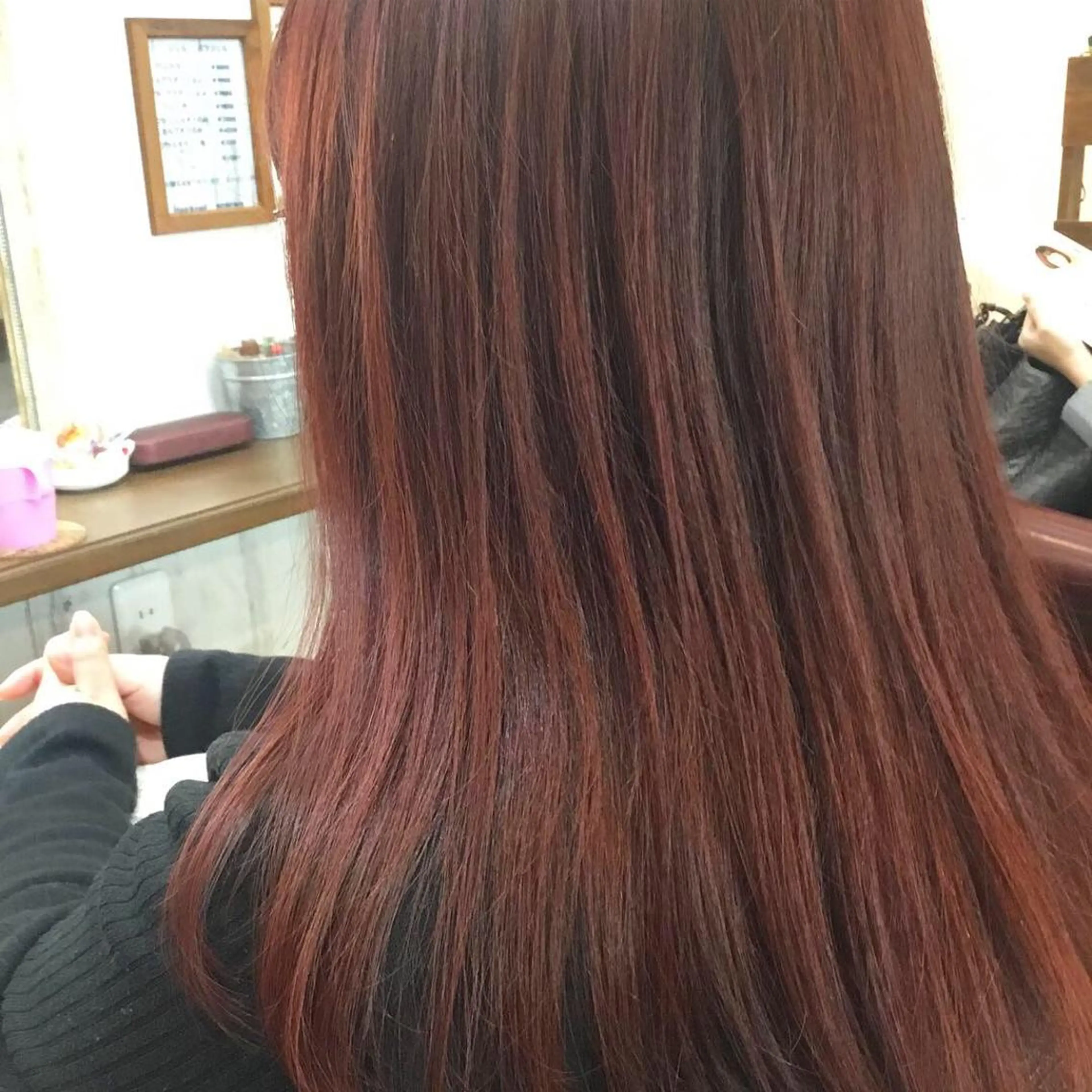 セミロング カラー 金崎 新吾のヘアスタイル