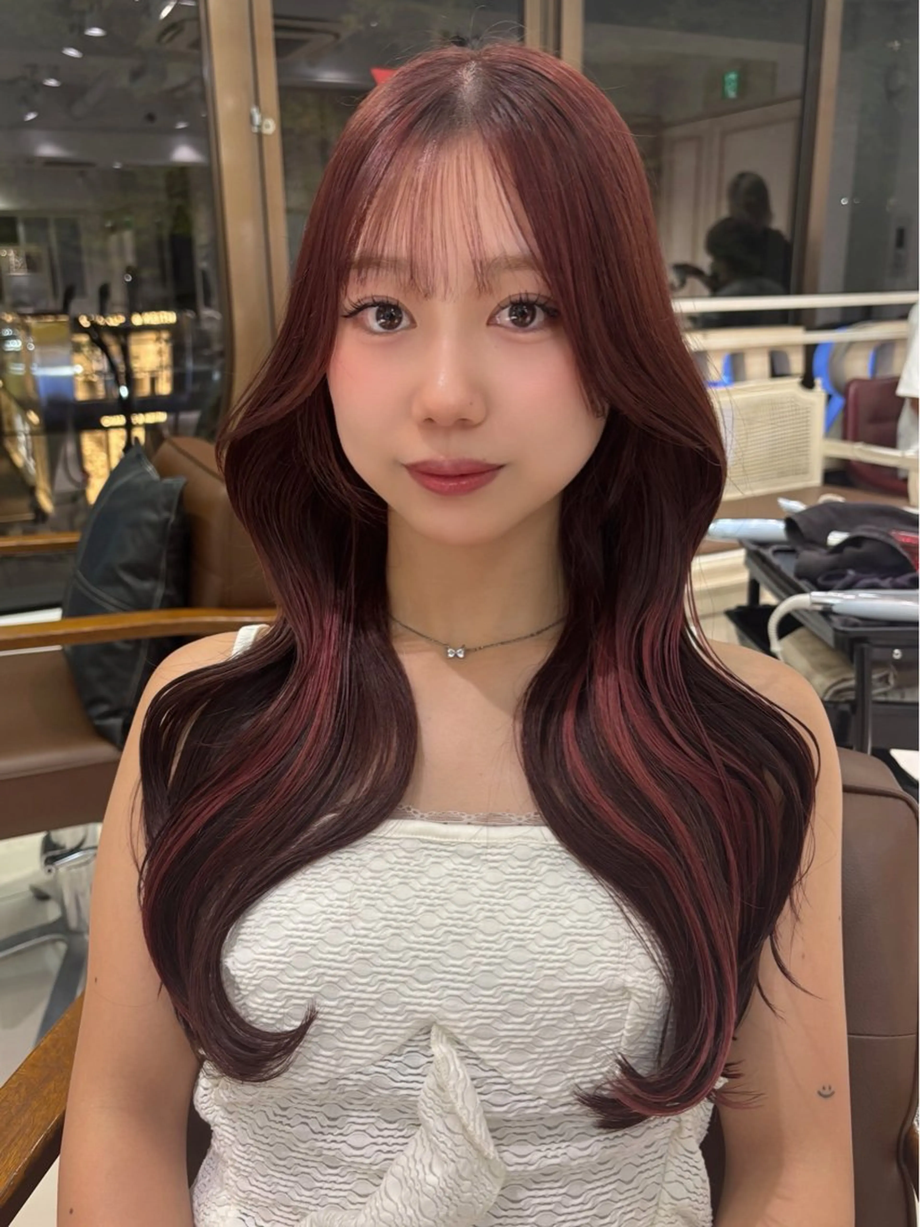 ロング カラー カット ヘアカラー トリートメント 縮毛・髪質改善🩰 mai🐰ྀི🤍のヘアスタイル