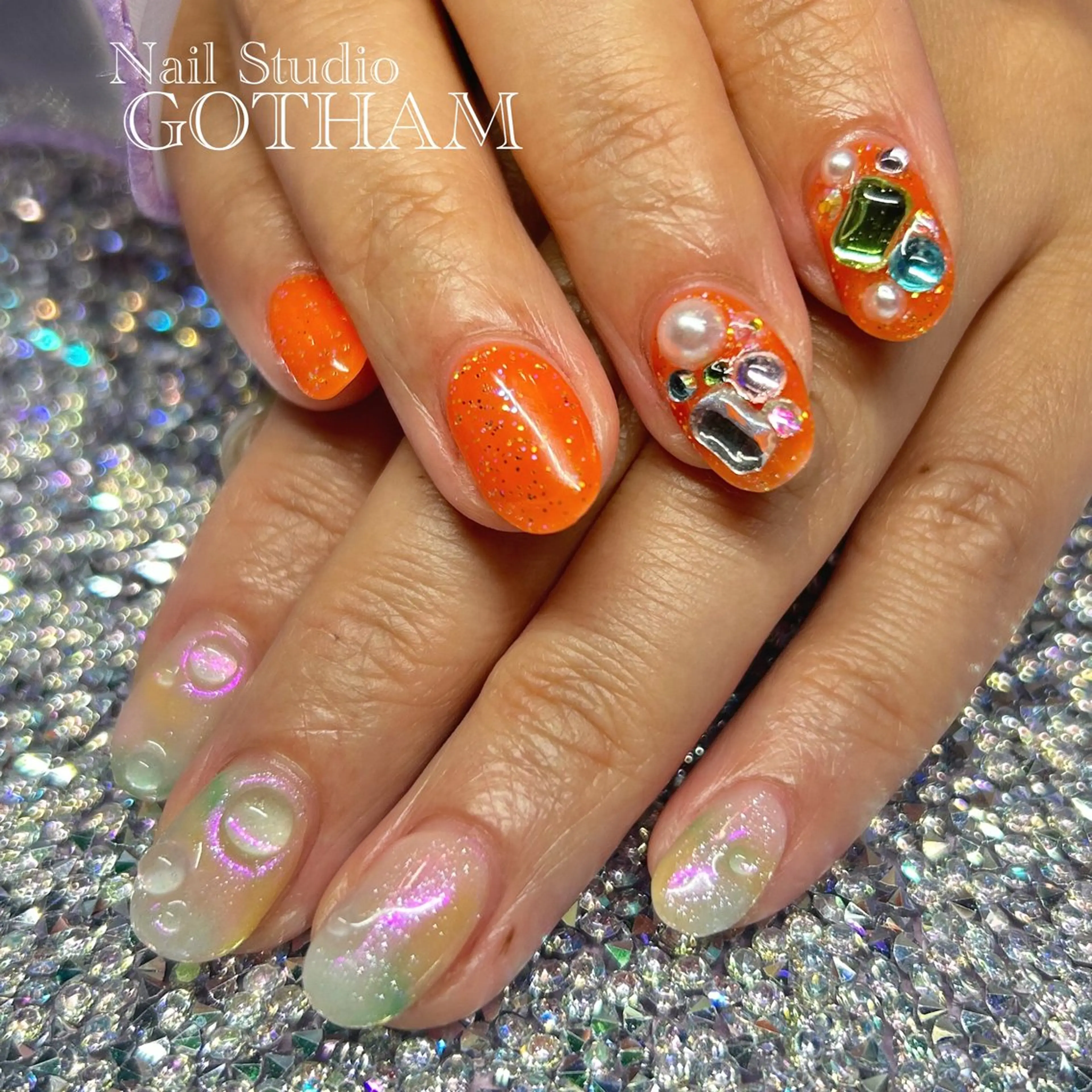 ネイル ハンドネイル Nail Studio GOTHAM所属・高円寺駅からすぐ🌈 ネイルGOTHAMのネイルデザイン