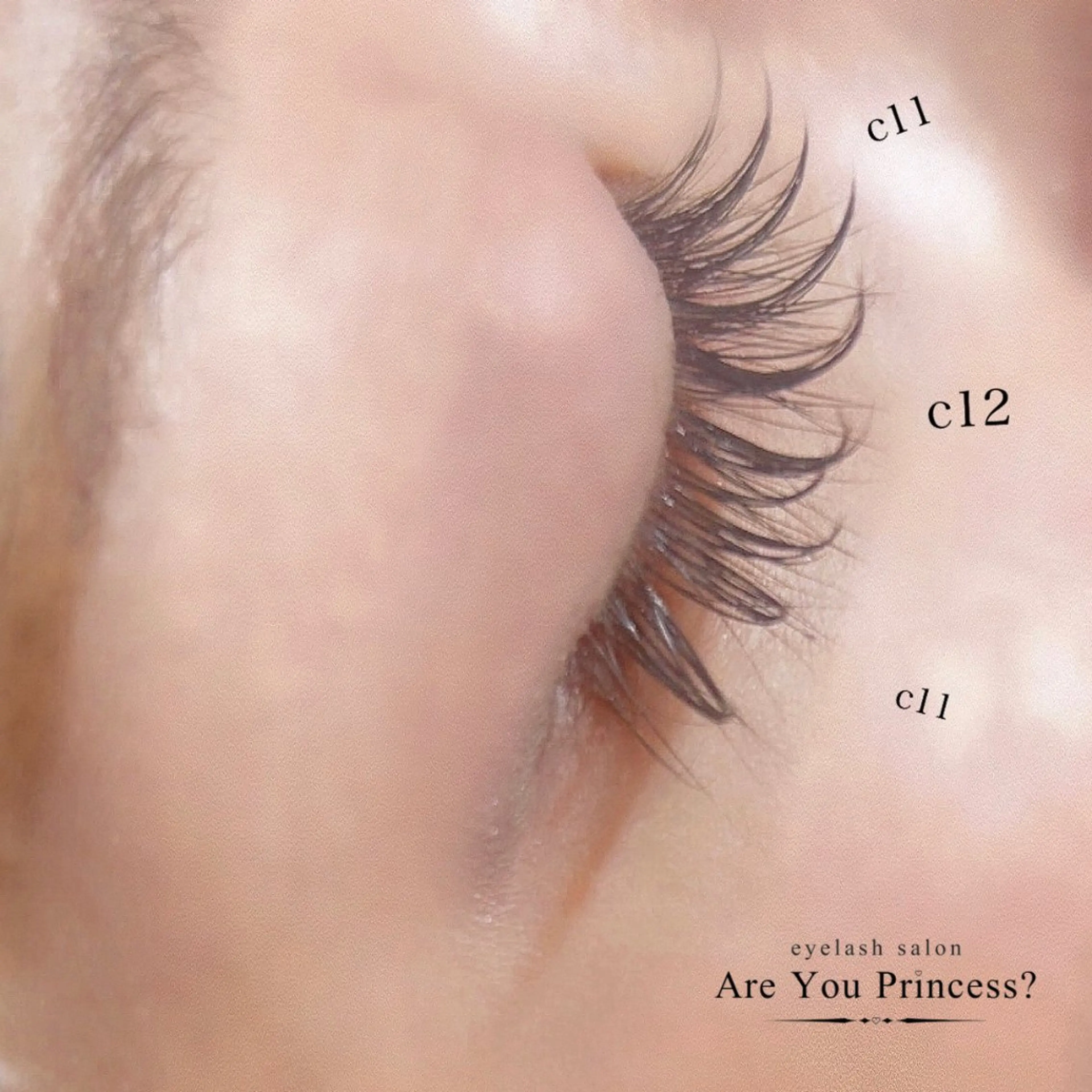 マツエク・マツパ フラットラッシュ princess 真未のマツエク・マツパデザイン