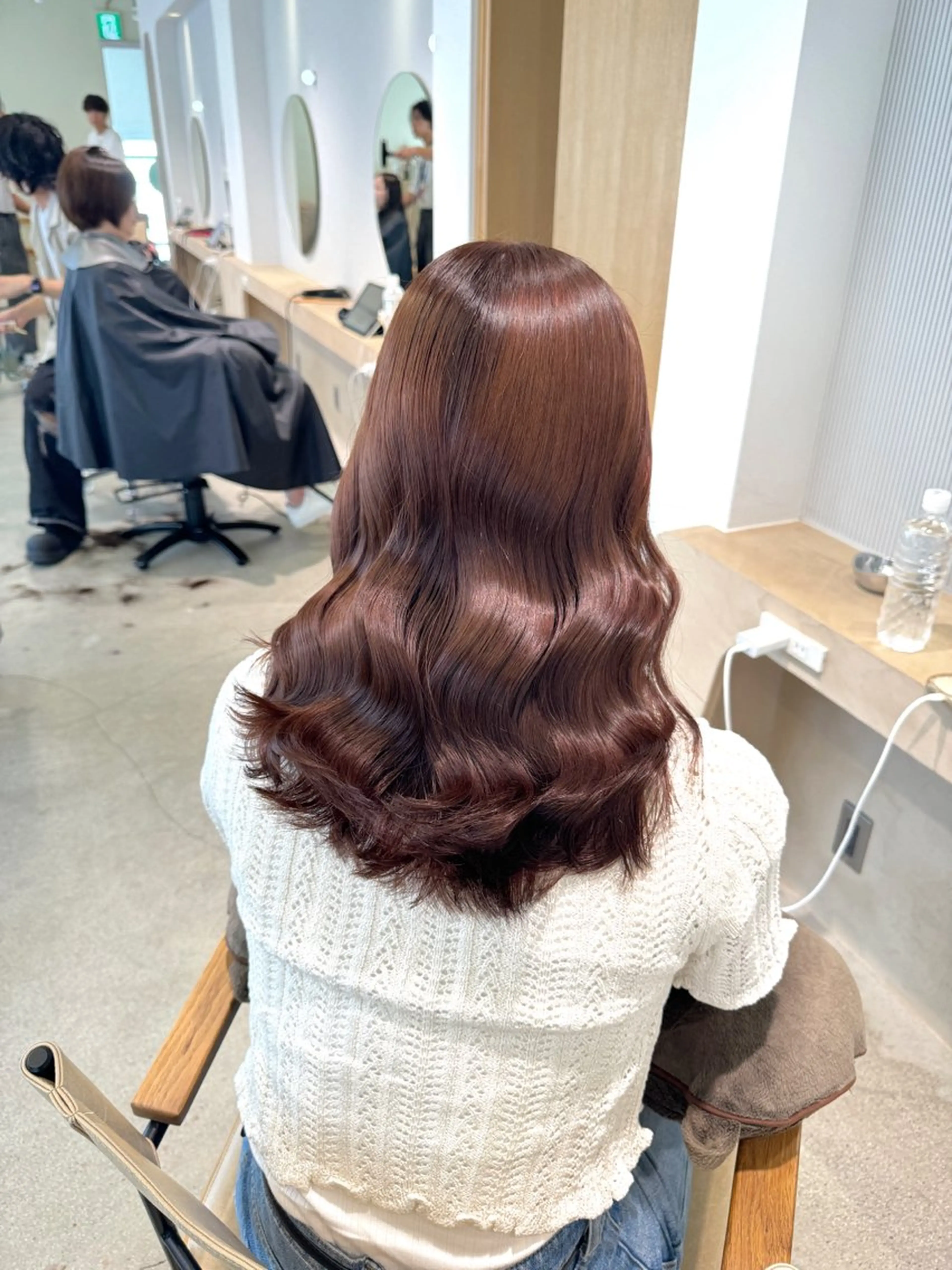 カラー ベージュカラー ショコラベージュ ヘアカラー ulu名古屋栄所属・落合しほ/韓国ヘア/ 髪質改善/縮毛矯正のヘアスタイル