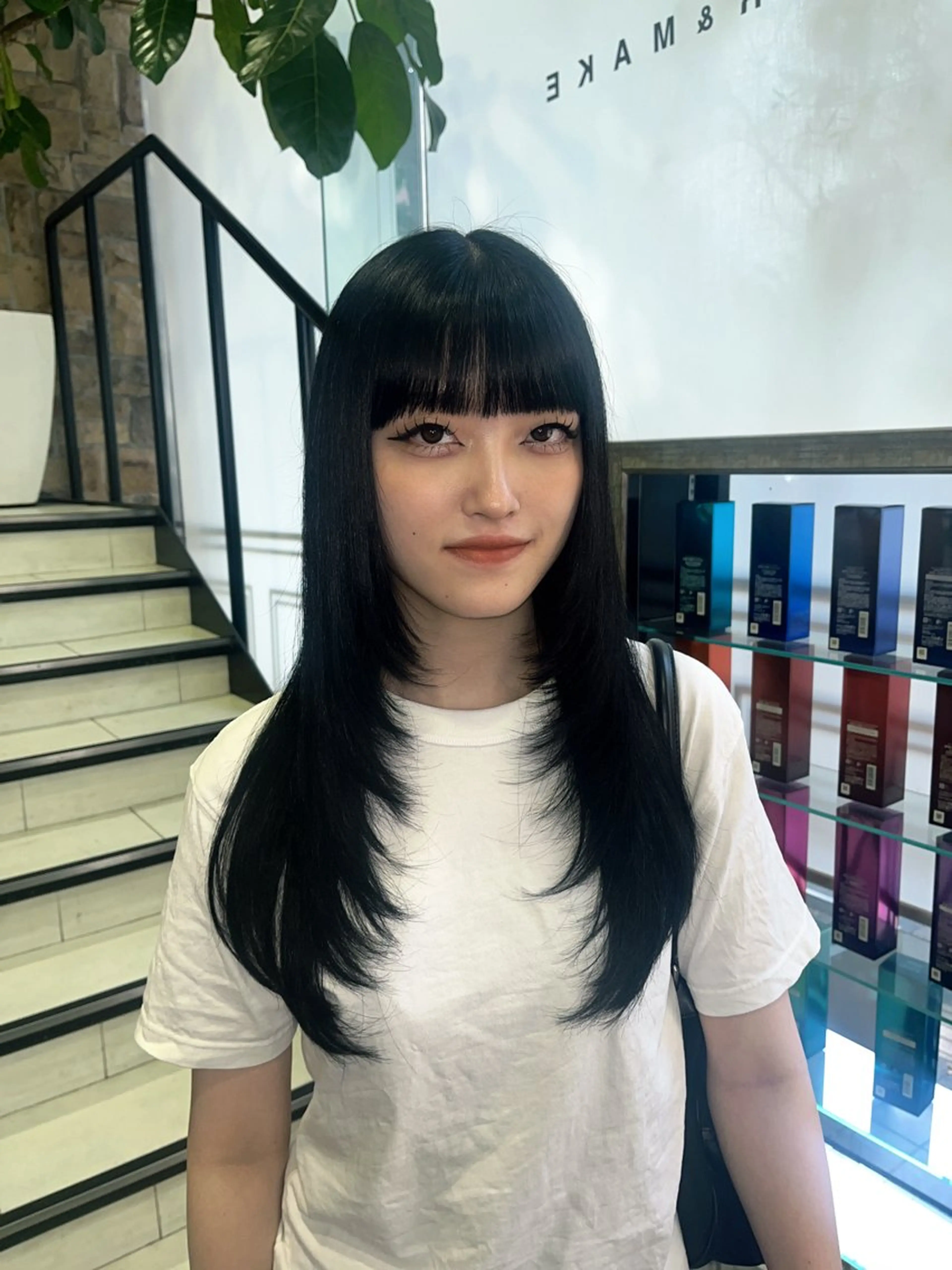 ロング カット ヘアカラー waka❤️✨ レイヤーボブ/ネイルのヘアスタイル