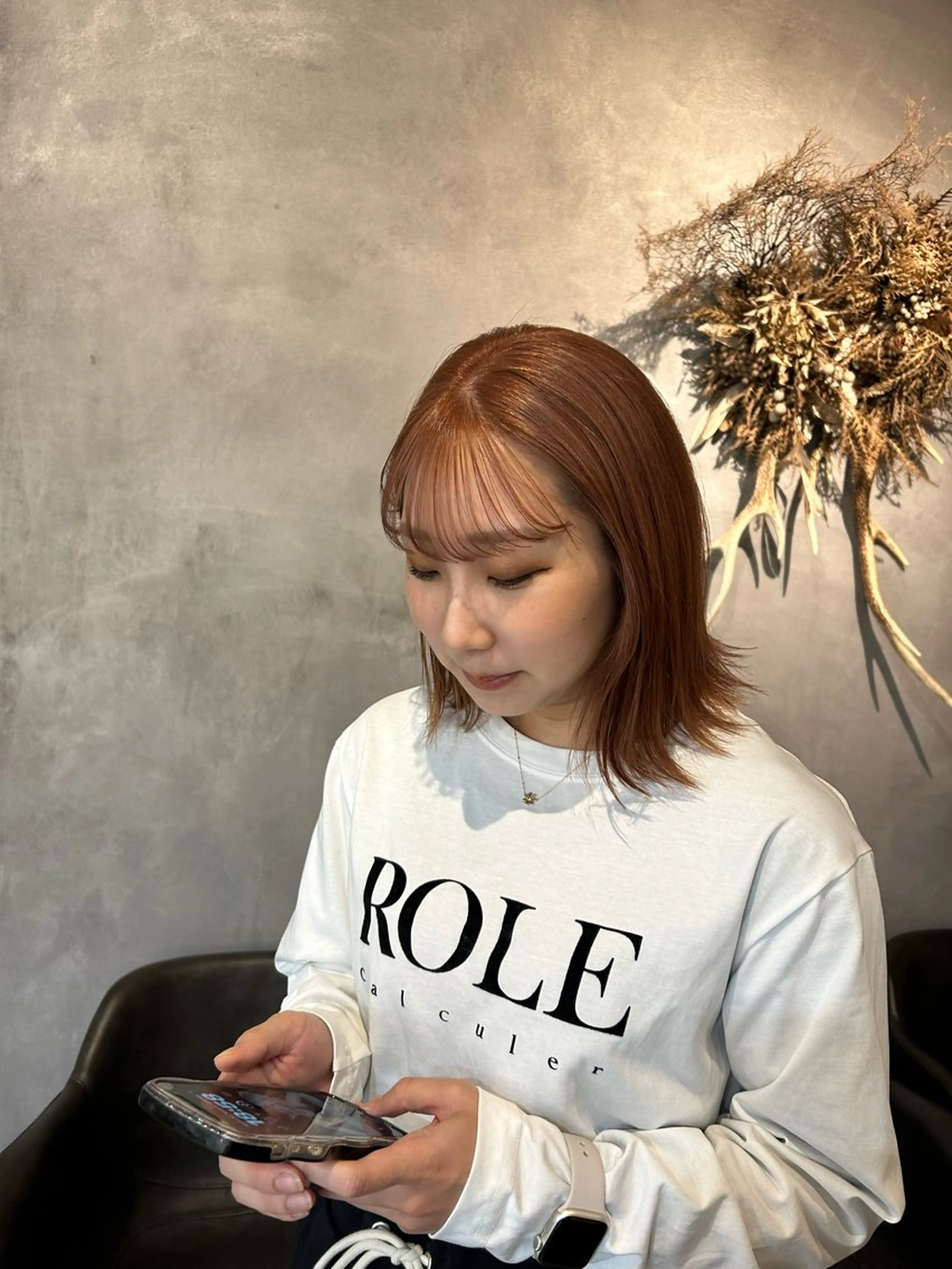 ミディアム カラー ヘアカラー Lolonois野田 ヒガシ カイリ🐬のヘアスタイル