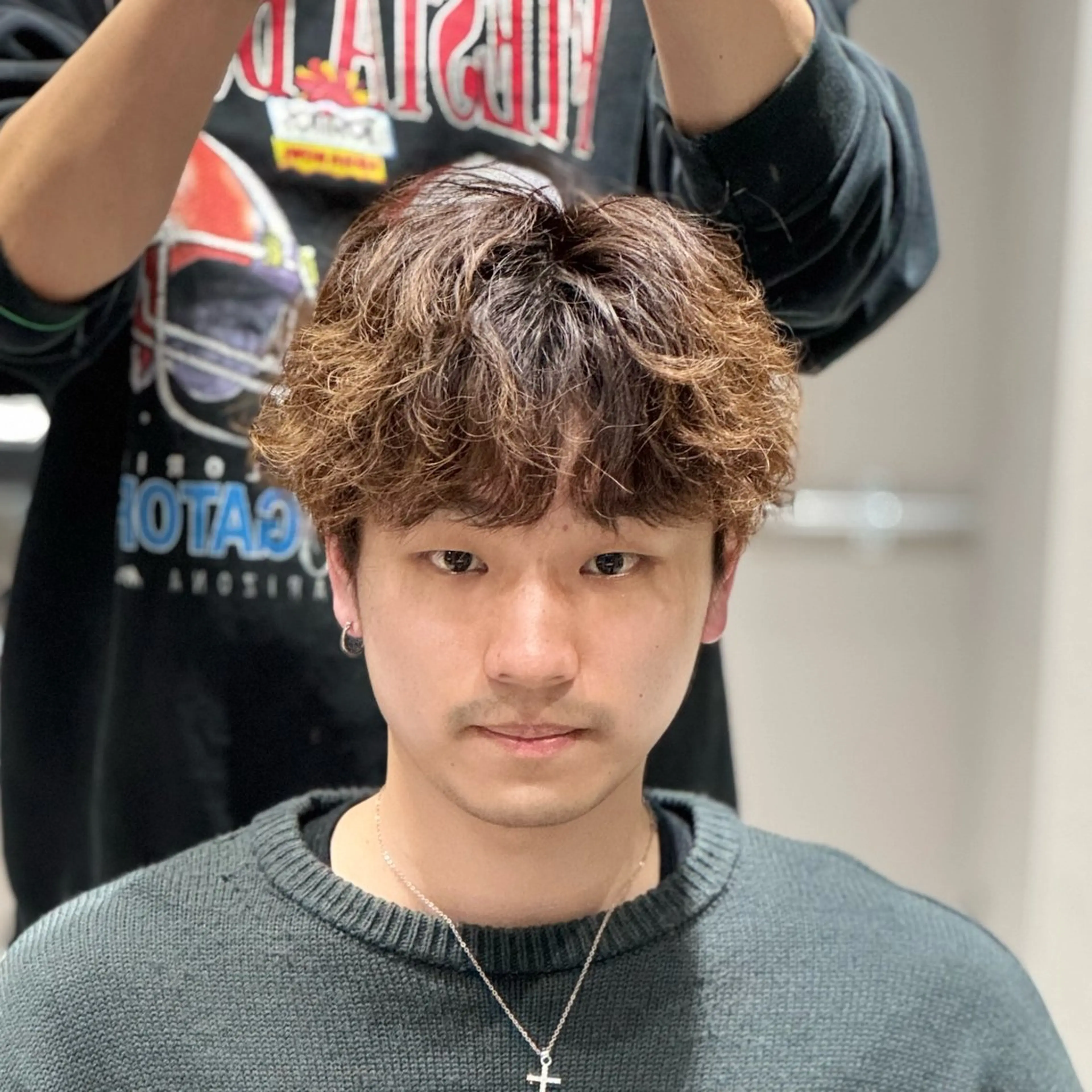 パーマ メンズ メンズパーマ 曲がる縮毛/カルマパ ーマ/池袋/横村大全のヘアスタイル