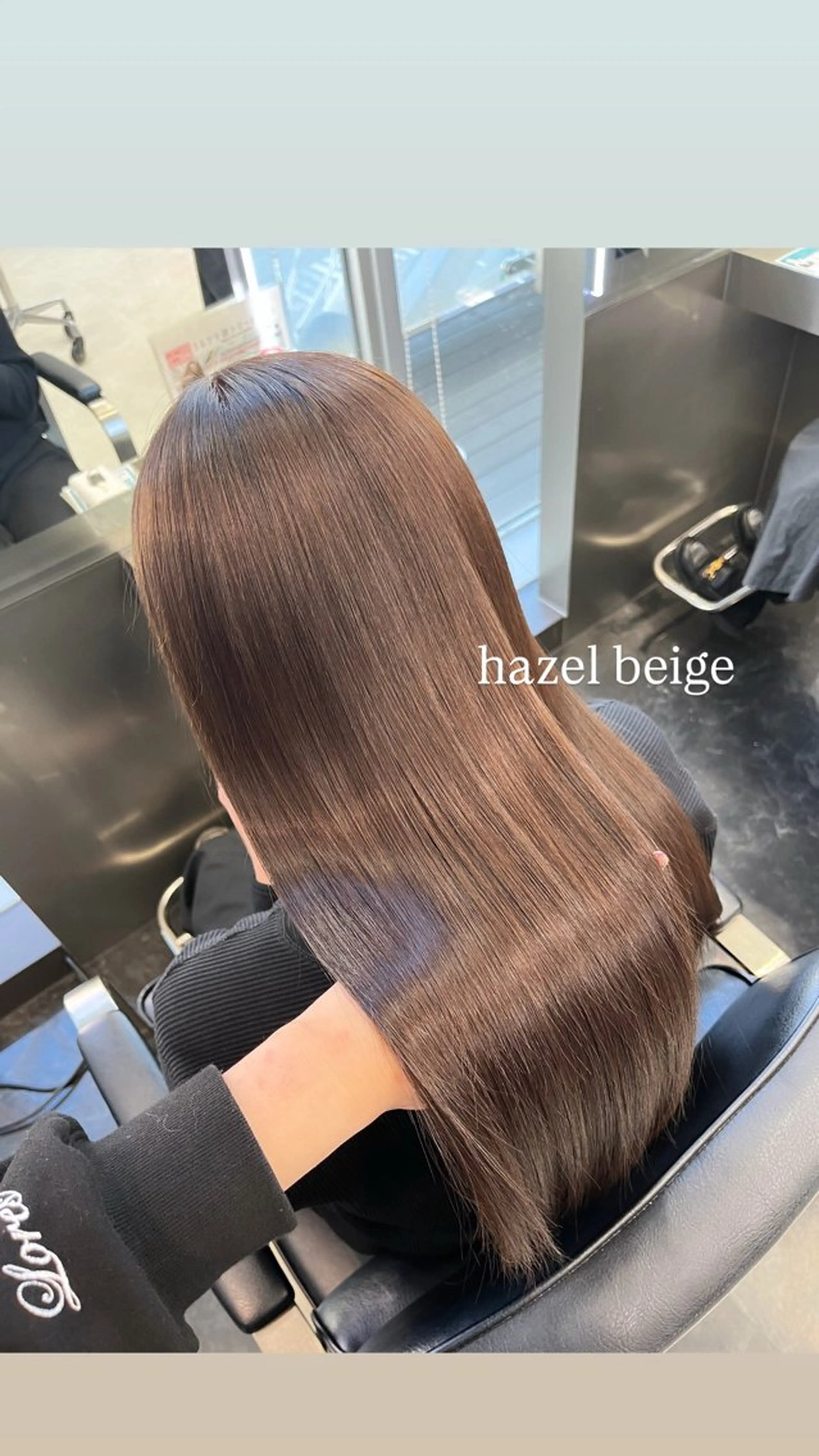 ロング カラー ヘアアレンジ ベージュカラー 透明感カラー ヘーゼル カット ヘアカラー トリートメント ヘアセット ハイトーン/透明感 髪質改善/rinaのヘアスタイル