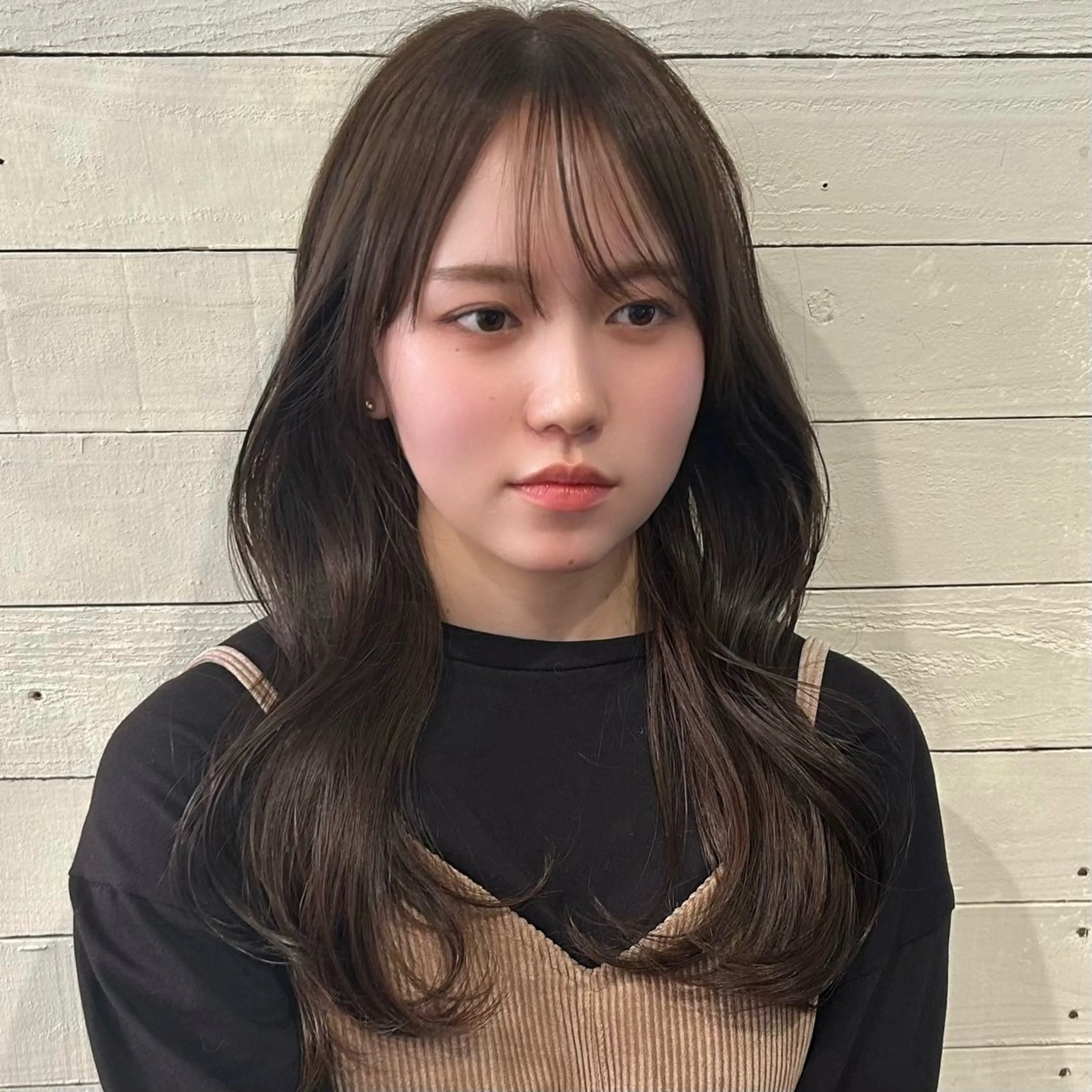 【🇰🇷韓国風スタイルになりたい方🇰🇷】　　韓国風カット(顔まわり)➕艶感カラーの写真