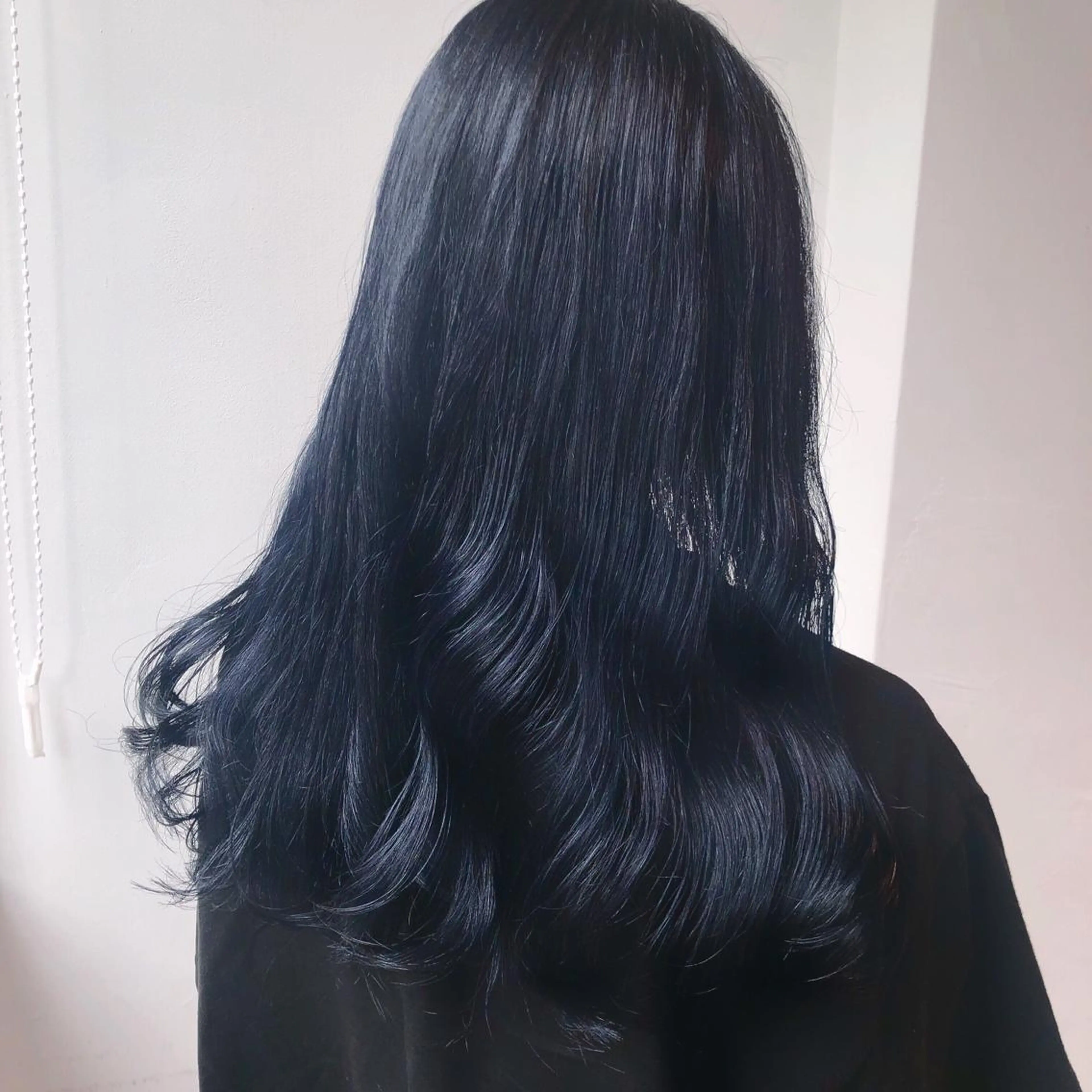 セミロング カラー ネイビーカラー ヘアカラー トリートメント ヘアセット ❤️sai❤️ official❤️のヘアスタイル