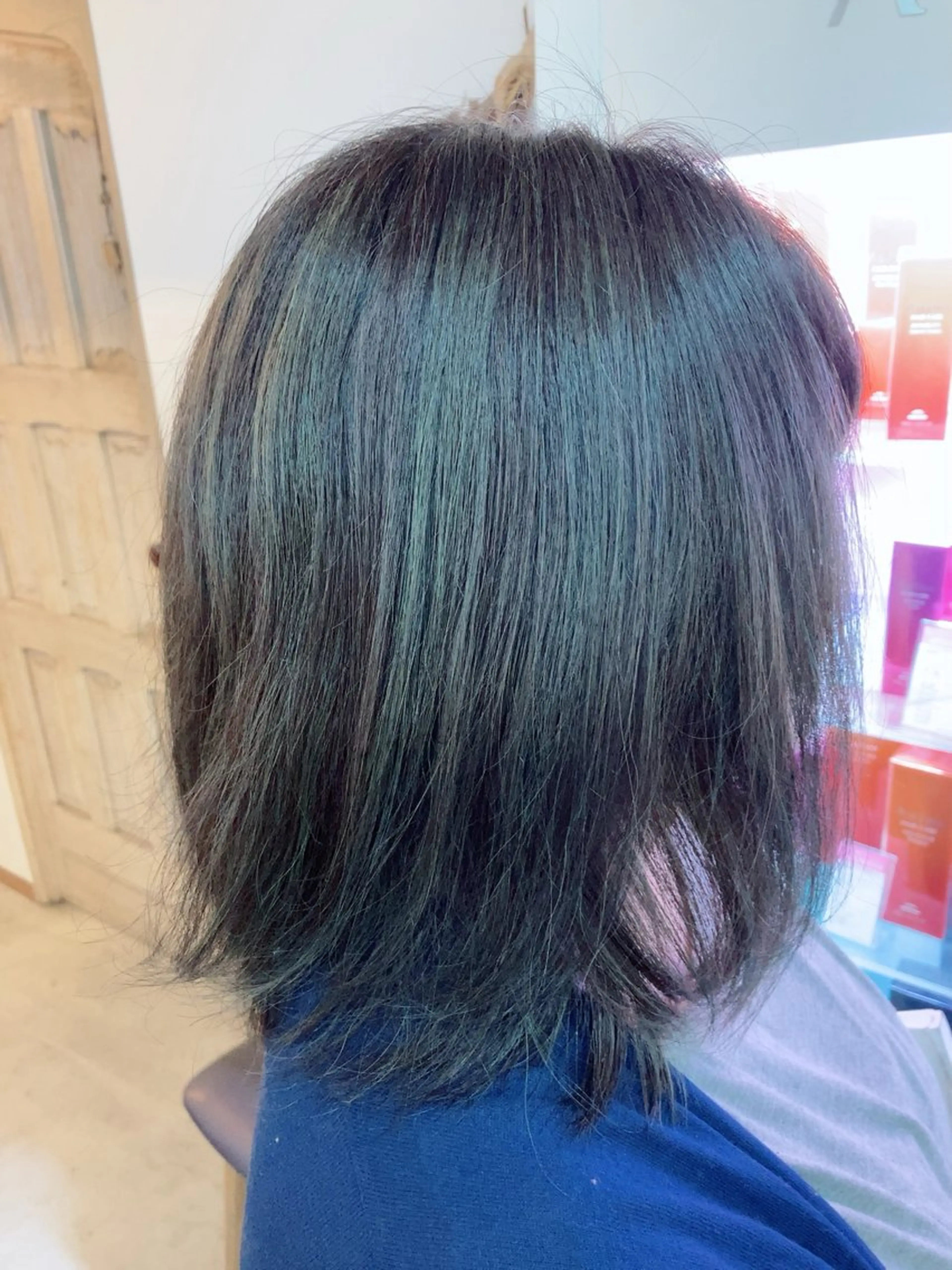 セミロング カラー ハイライトカラー ハイライト ROSSO Hair&SPA五反野店所属・💫 シュン💫のヘアスタイル