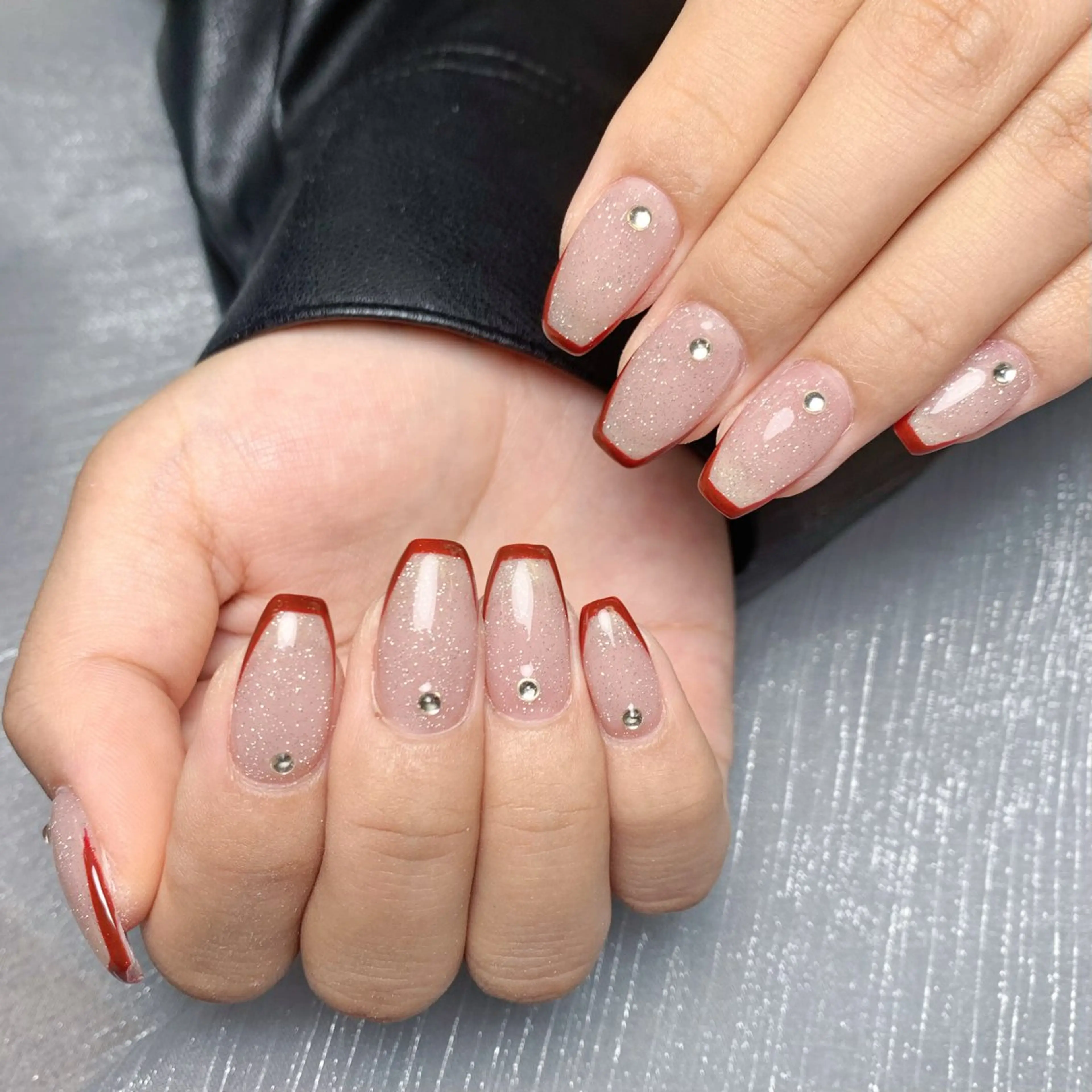 ネイル アートネイル フラッシュネイル フレンチネイル キラキラネイル 韓国ネイル なつみ wooのネイルデザイン