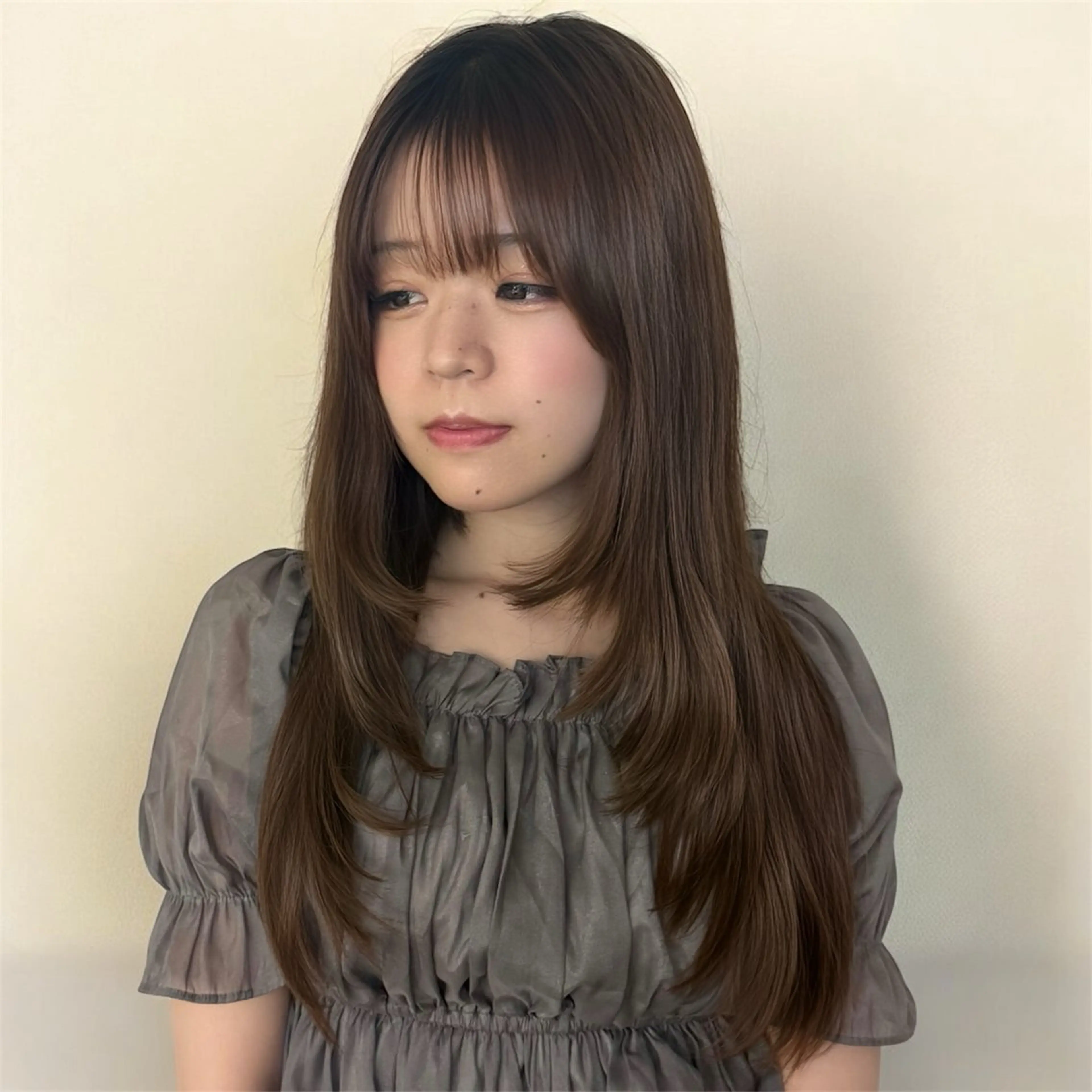 ロング ヘアアレンジ 韓国ヘア/レイヤー 顔周りカット/ユキナのヘアスタイル