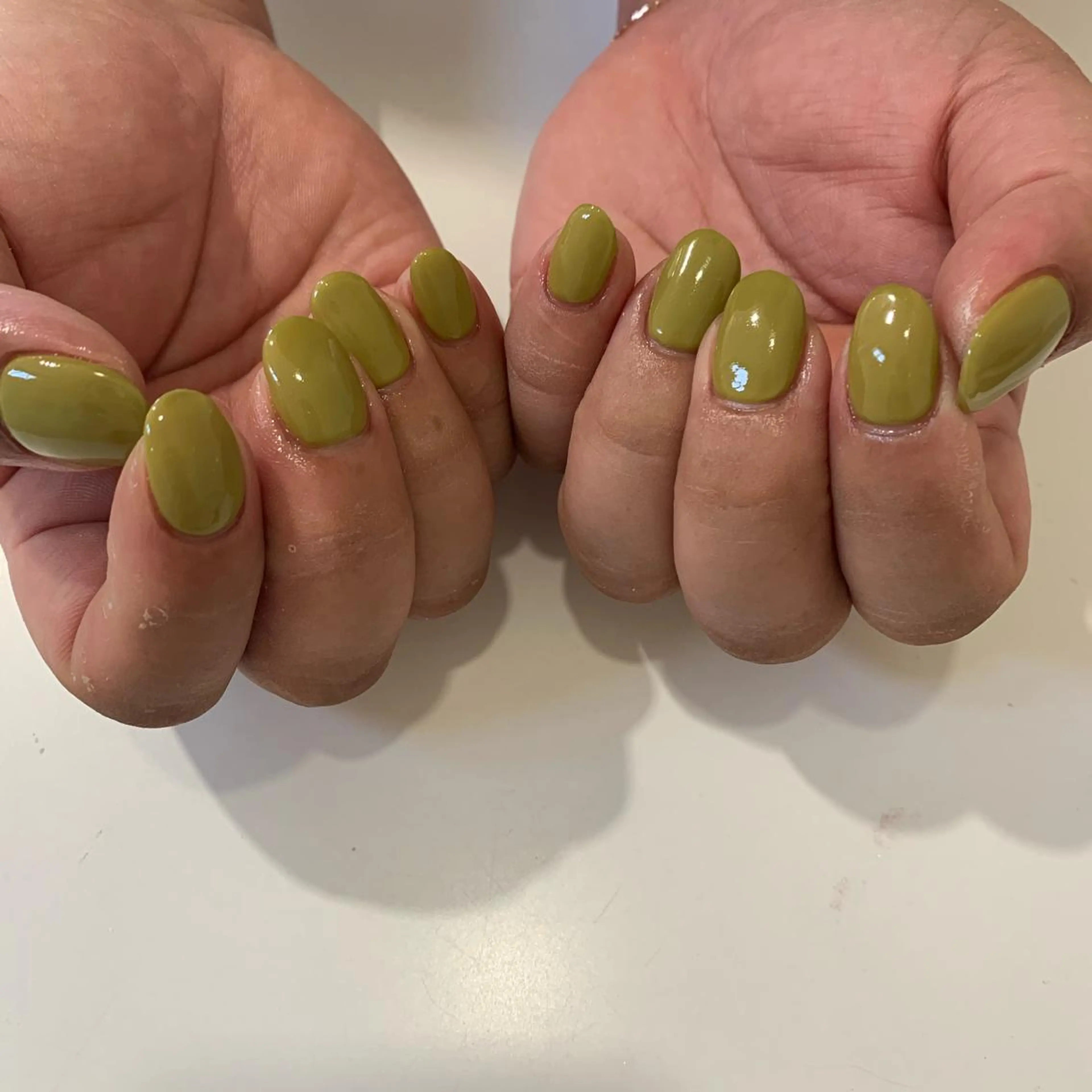 ネイル ピスタチオネイル 佐藤 穂乃香のネイルデザイン