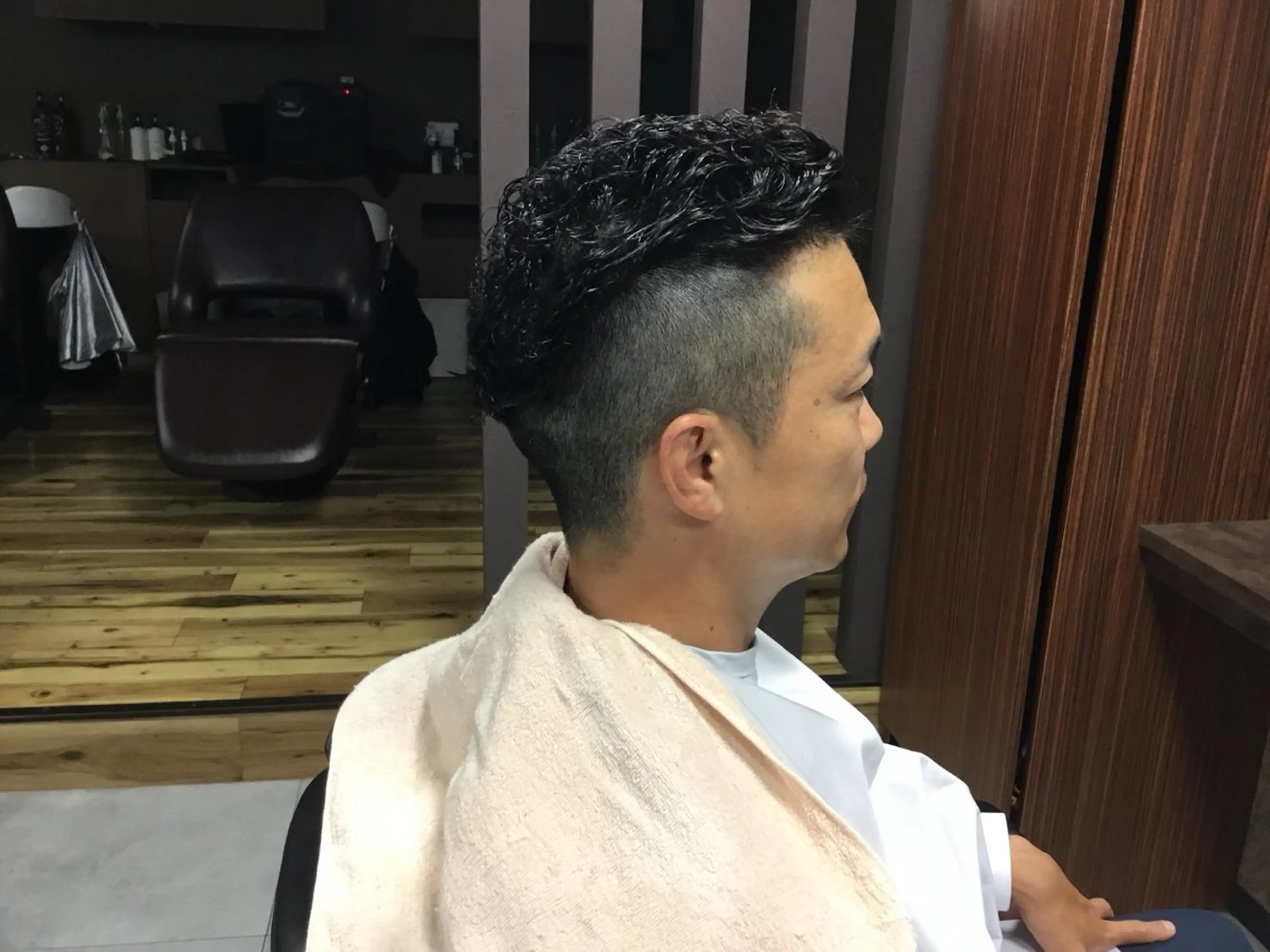 メンズ バーバーショップ涼桜新町店所属・田中大 パーマ/メンズカットのヘアスタイル