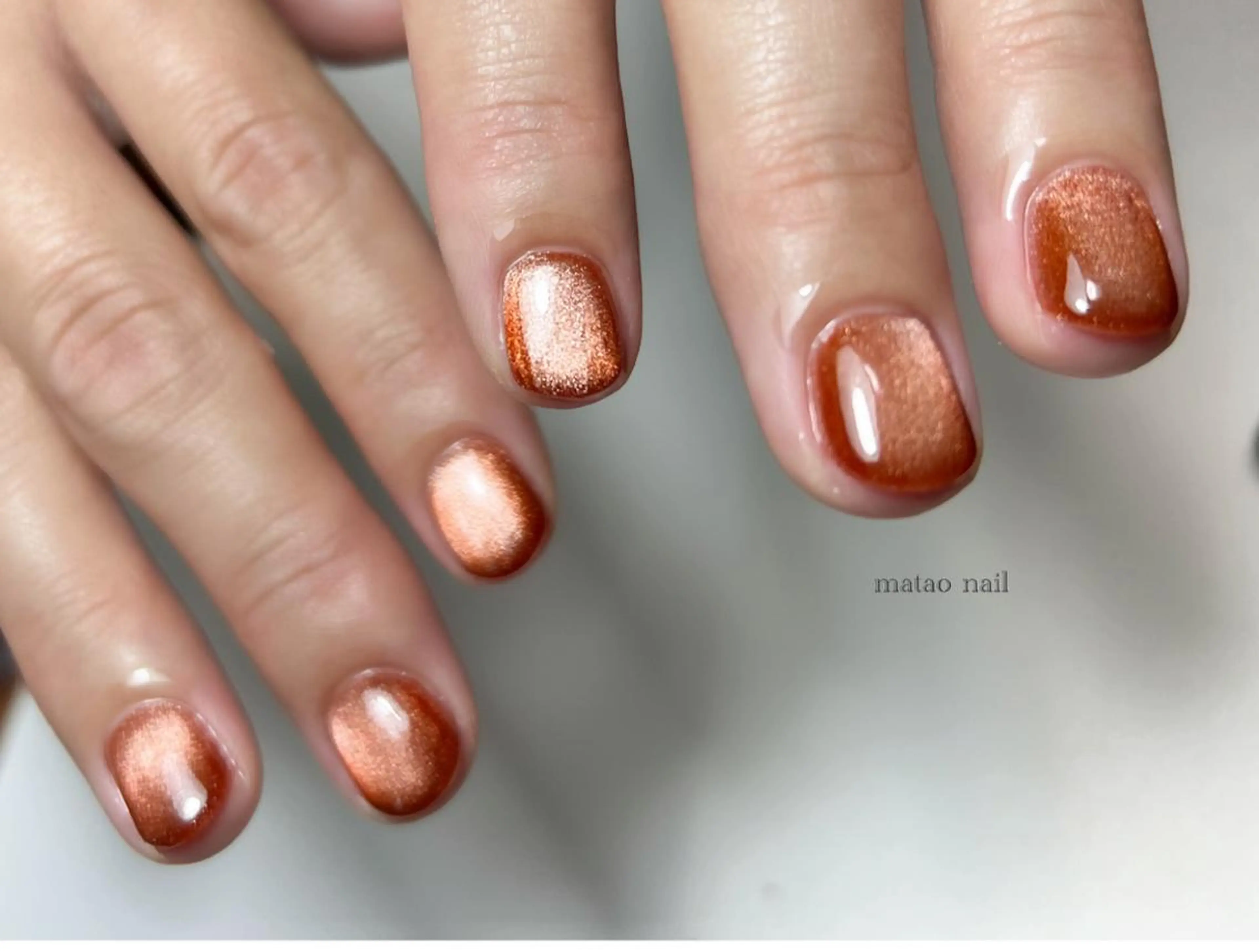 ネイル マグネットネイル シンプルネイル ハンドネイル フットネイル matao nailのネイルデザイン