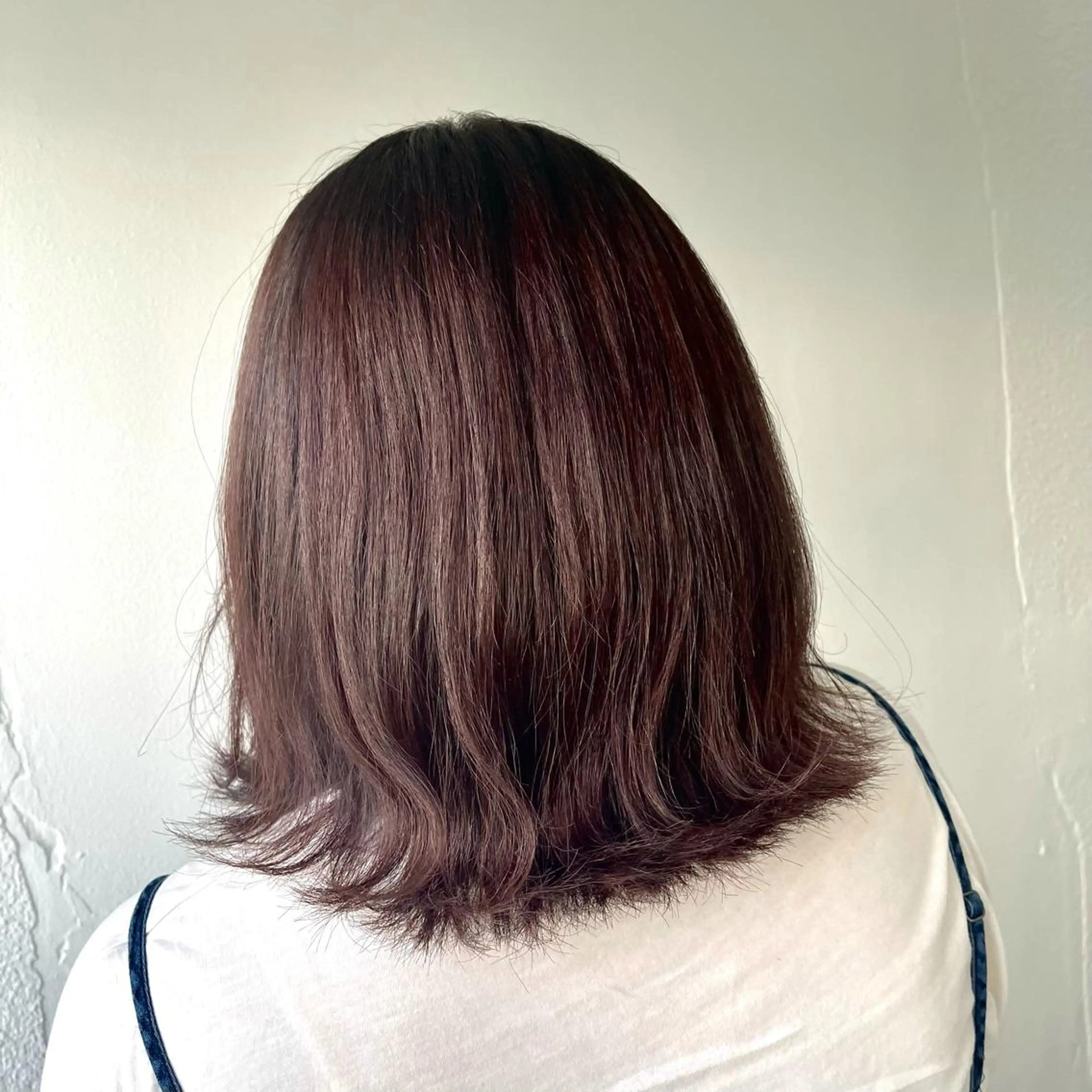 ミディアム カラー カット ヘアカラー トリートメント &chaLme   心斎橋所属・emi/髪質改善/ 韓国風/艶カラーのヘアスタイル