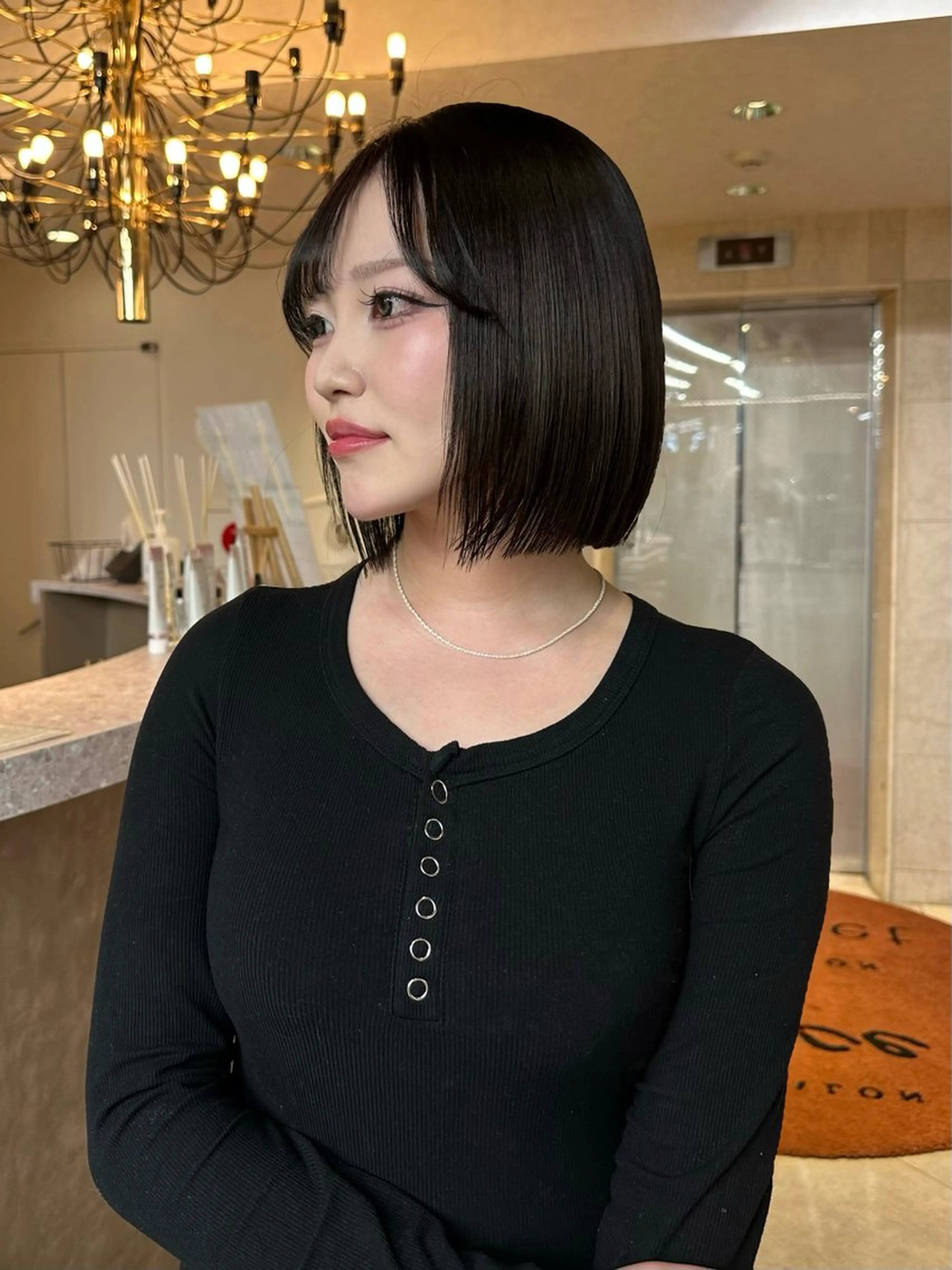 ショート カラー カット トリートメント 韓国/レイヤー/ 透明感🩶ひかる🩶のヘアスタイル