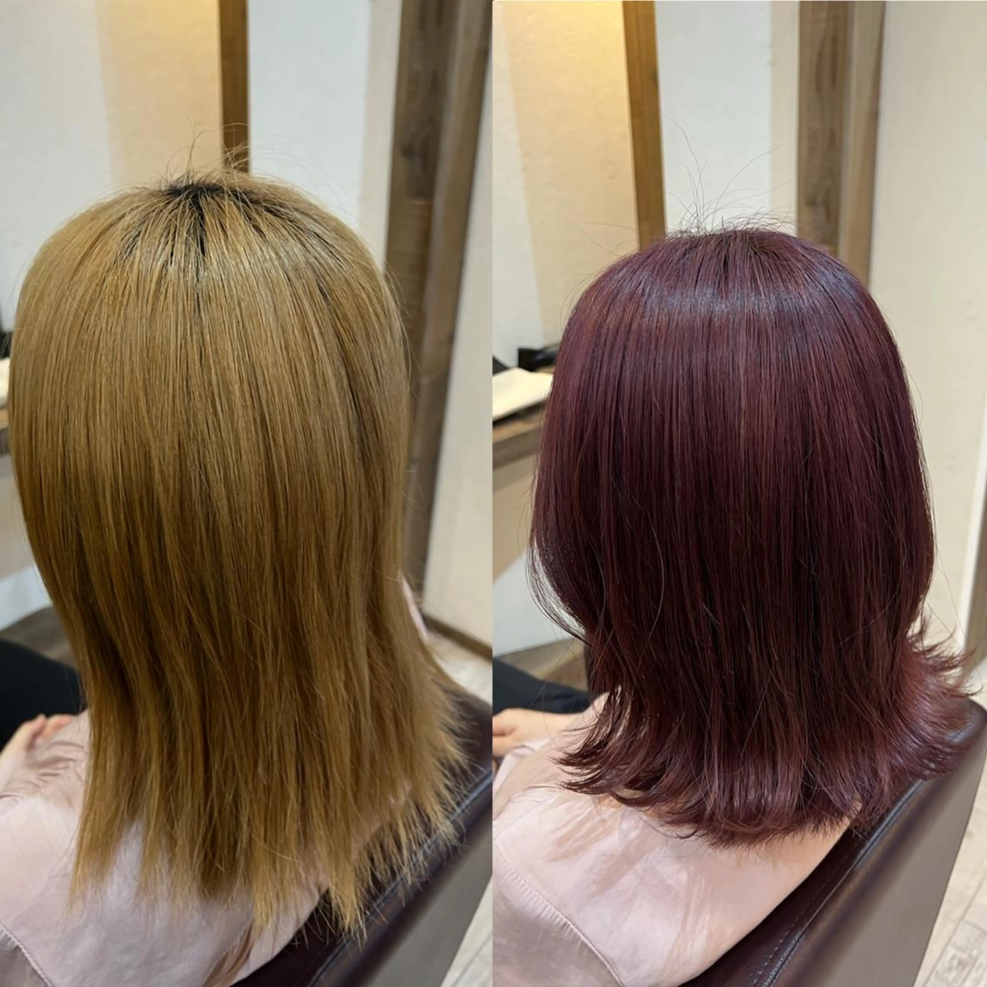 ミディアム カラー ラベンダーカラー ラベンダーピンク ピンクカラー カット ヘアカラー 工藤 梨花のヘアスタイル