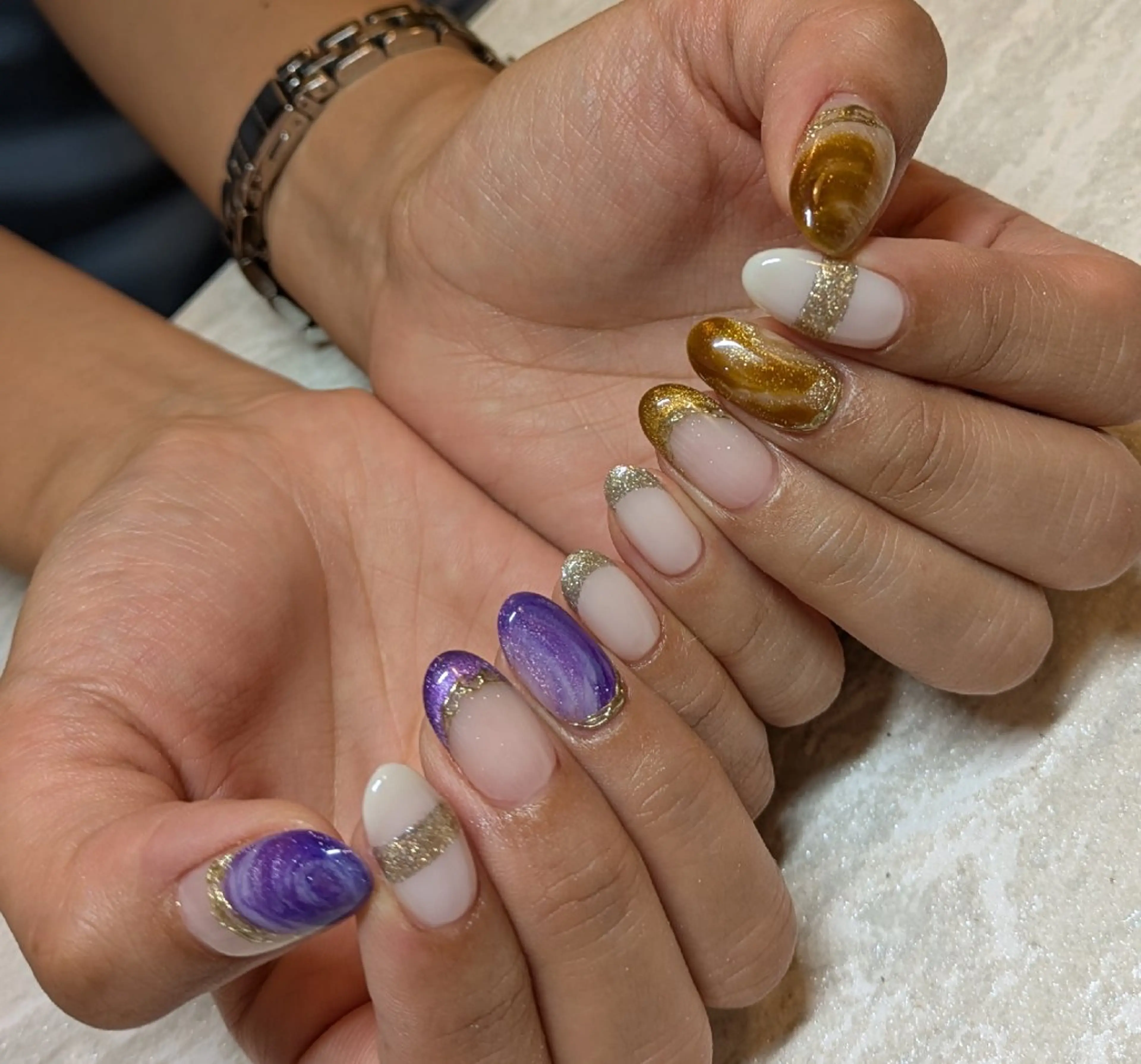 ネイル ニュアンスネイル ジェヌインネイル 河内のネイルデザイン