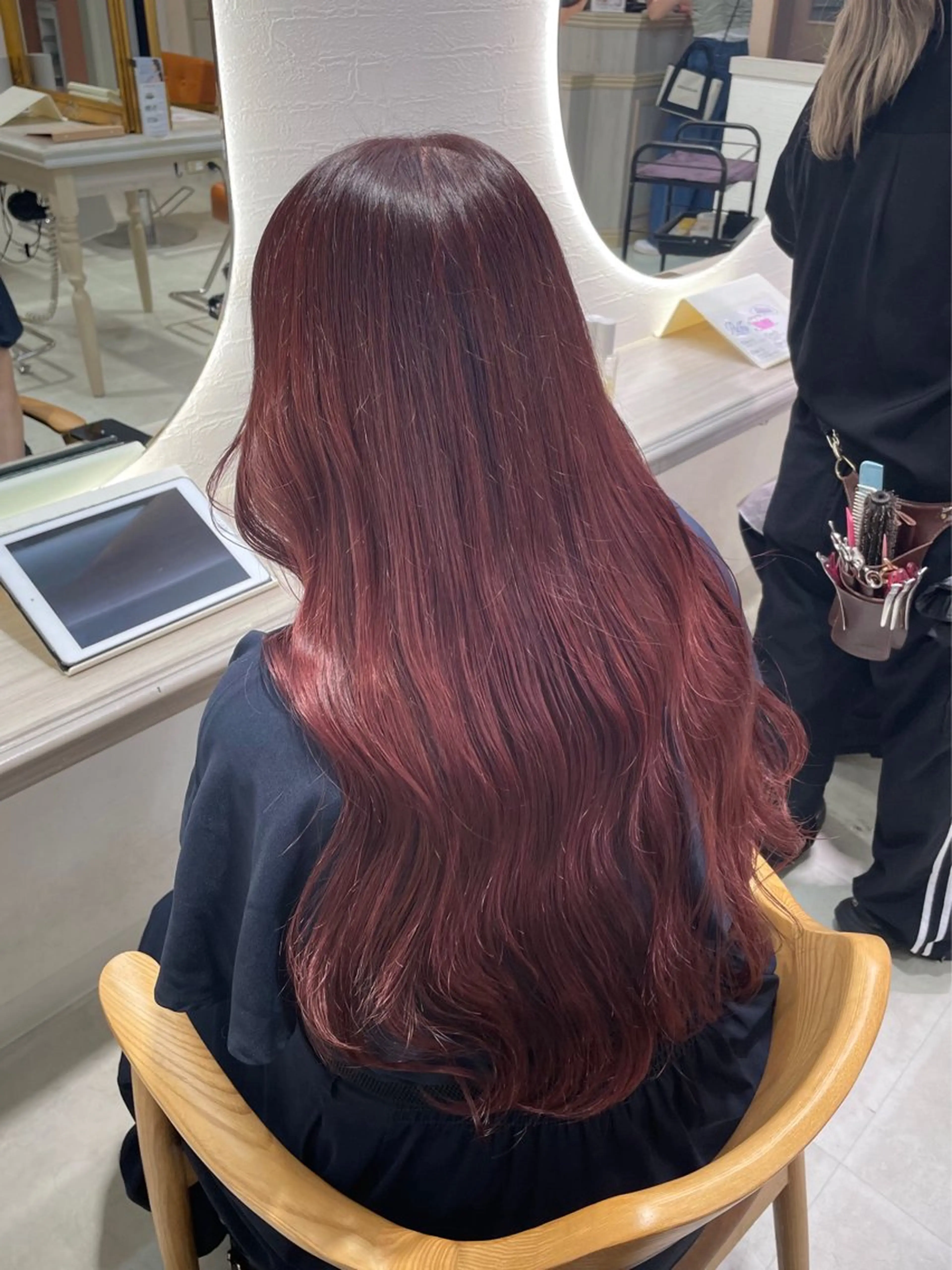 ロング カラー ヘアカラー トリートメント 大村 真咲のヘアスタイル