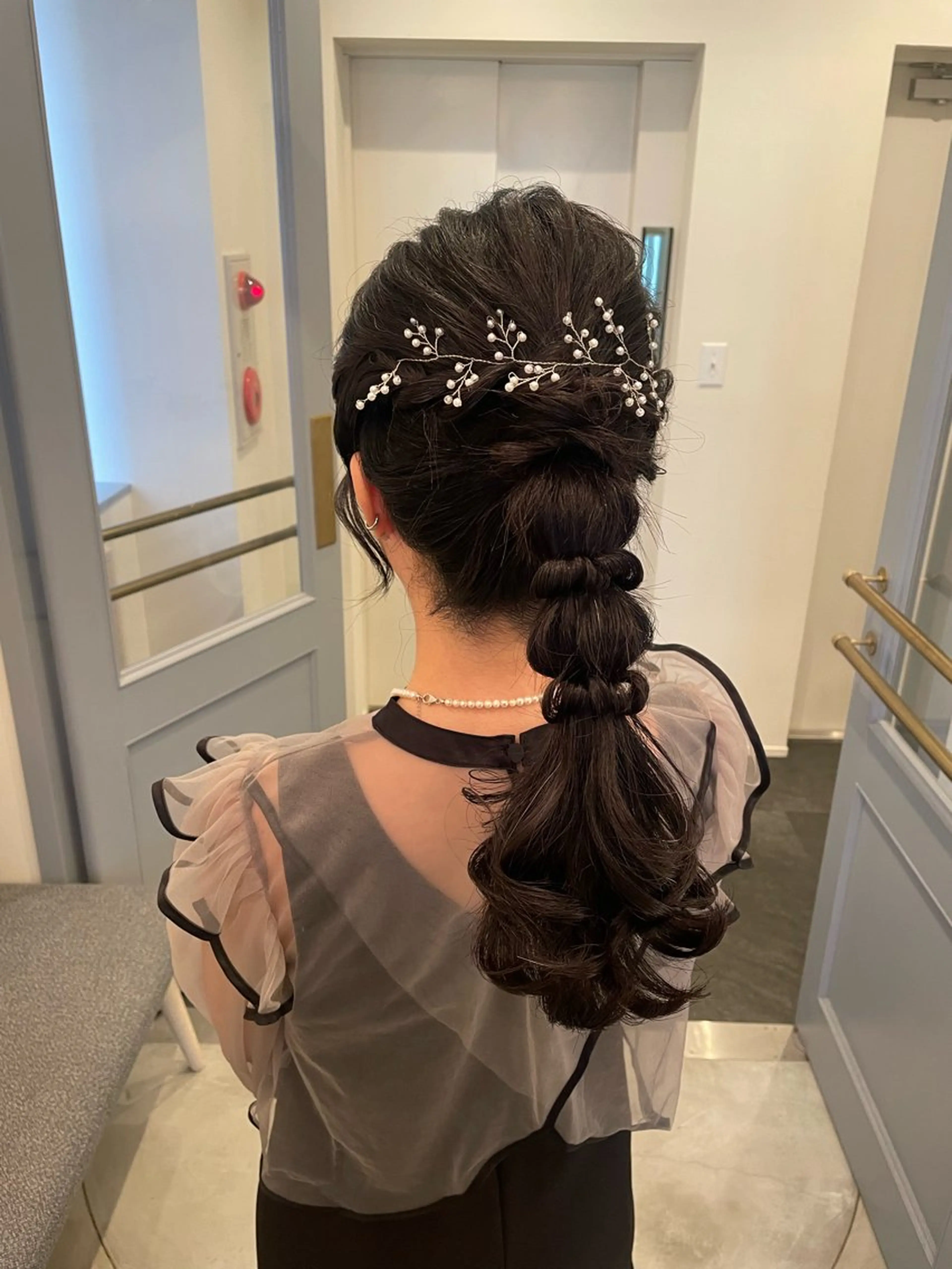 ヘアアレンジ 玉ねぎヘアー afeelriamo所属・清水 玖琉海のヘアスタイル