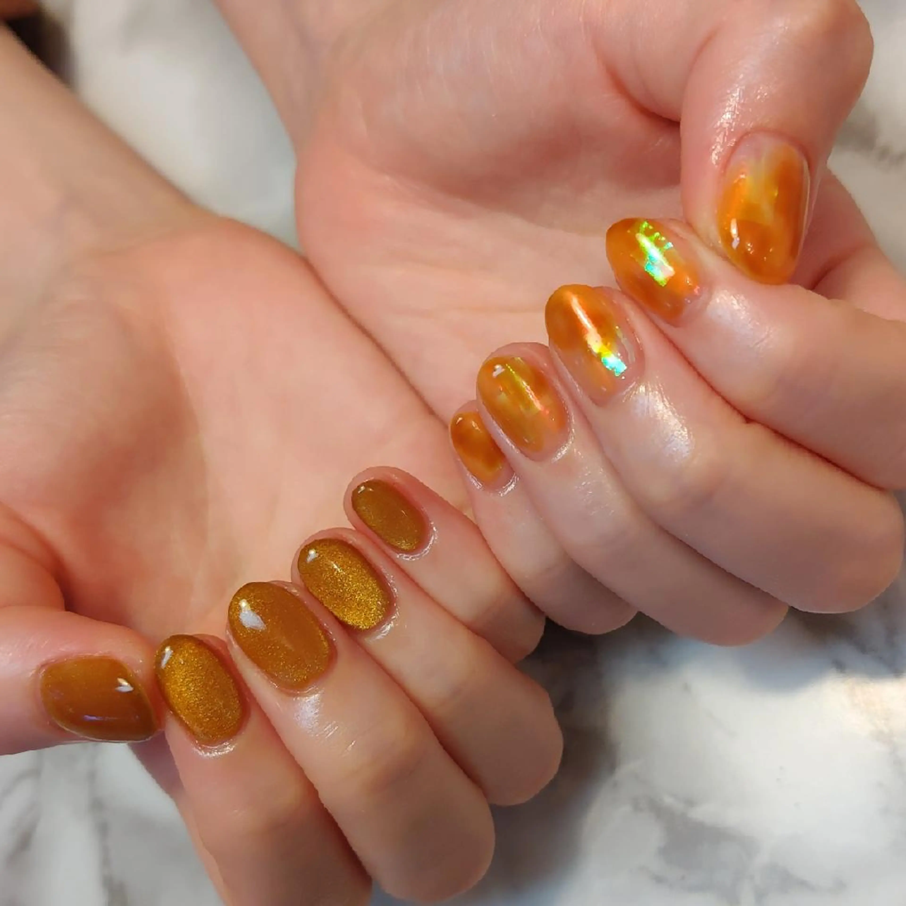 ネイル 氷ネイル・うるうるネイル ジェヌインネイル 河内のネイルデザイン