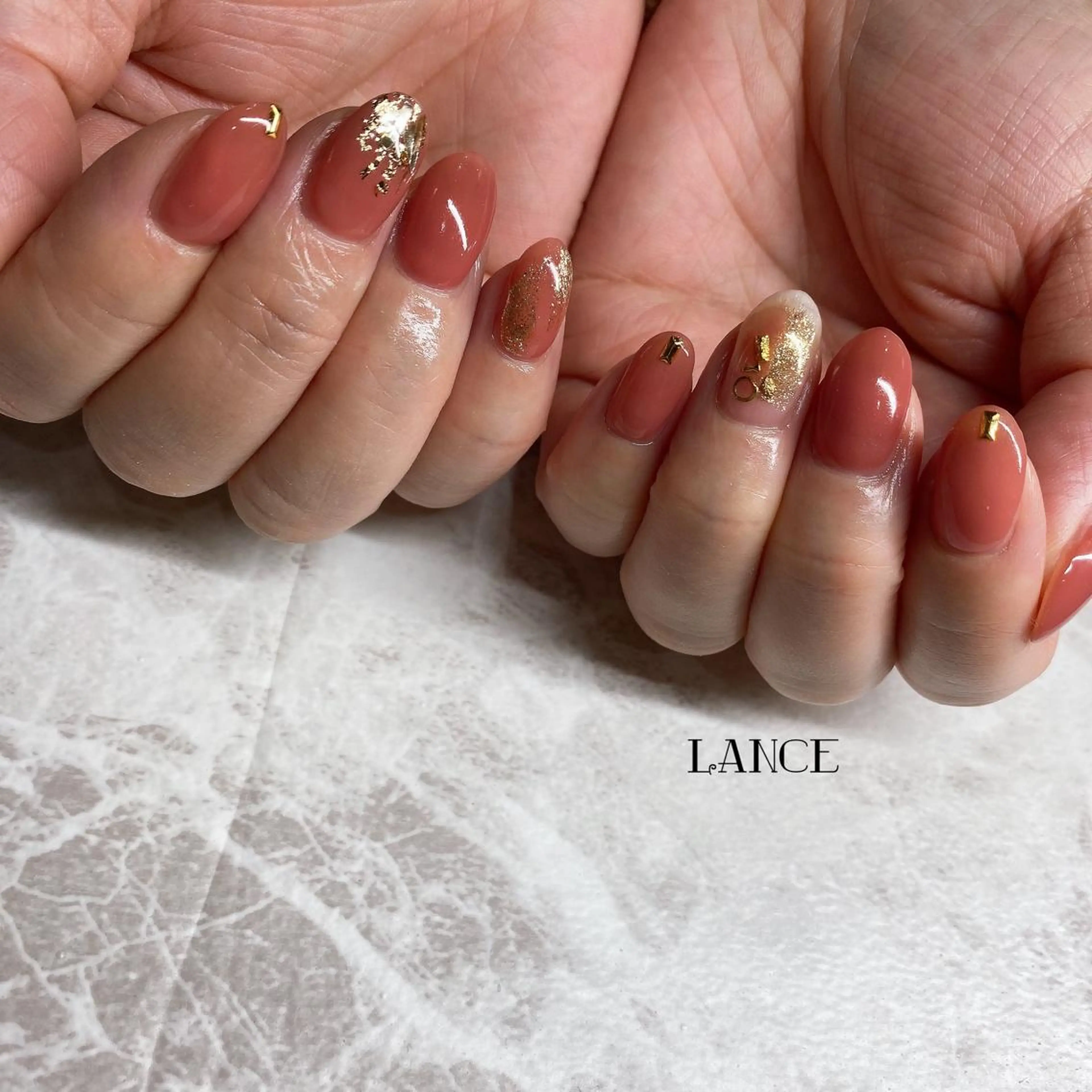 ミディアム ハンドネイル Lance nailのネイルデザイン