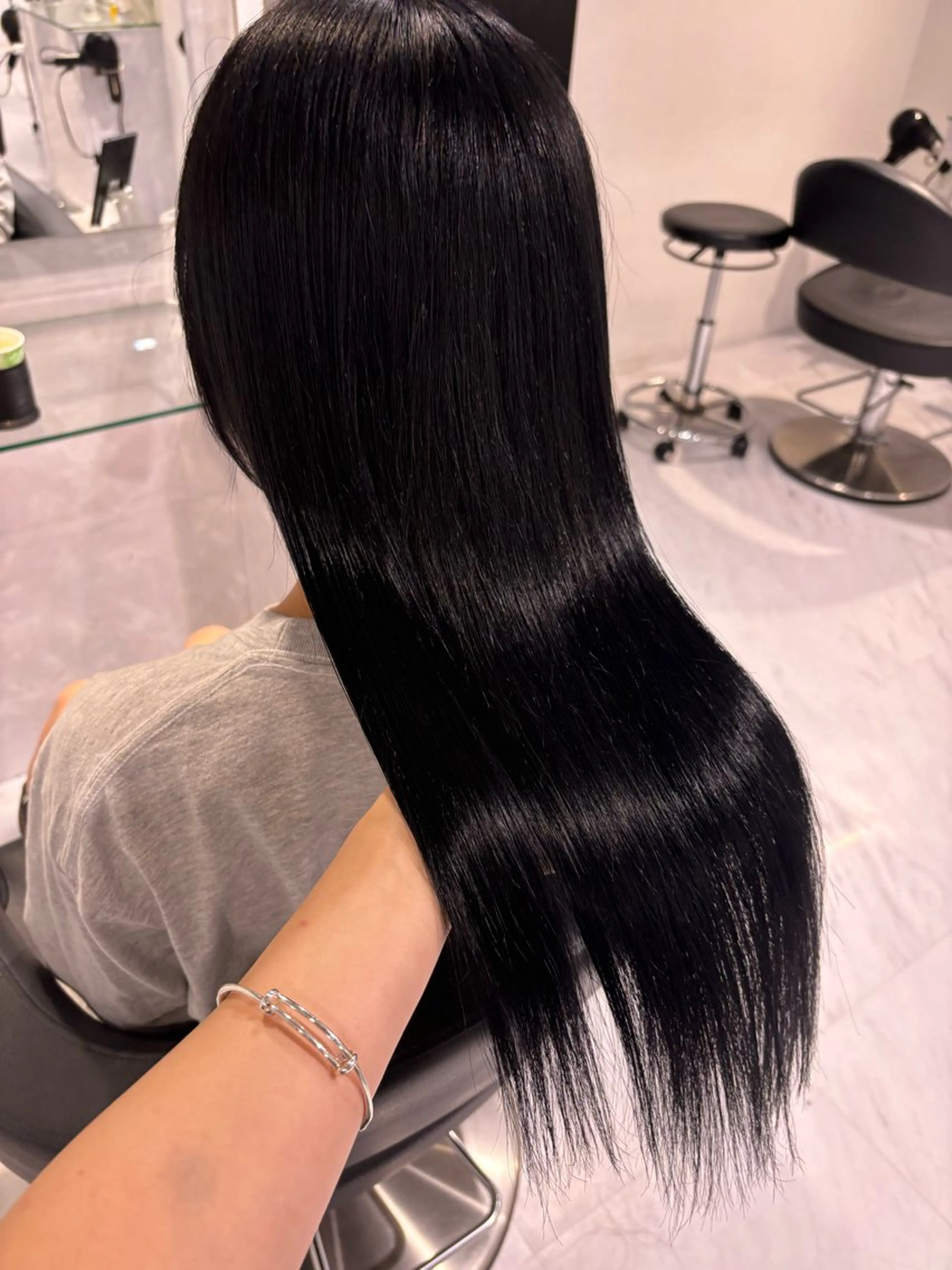 ロング カラー カット ヘアカラー トリートメント ヘッドスパ ヘアセット 表参道♡暗髪^ྀི 艶カラー♡アユミのヘアスタイル