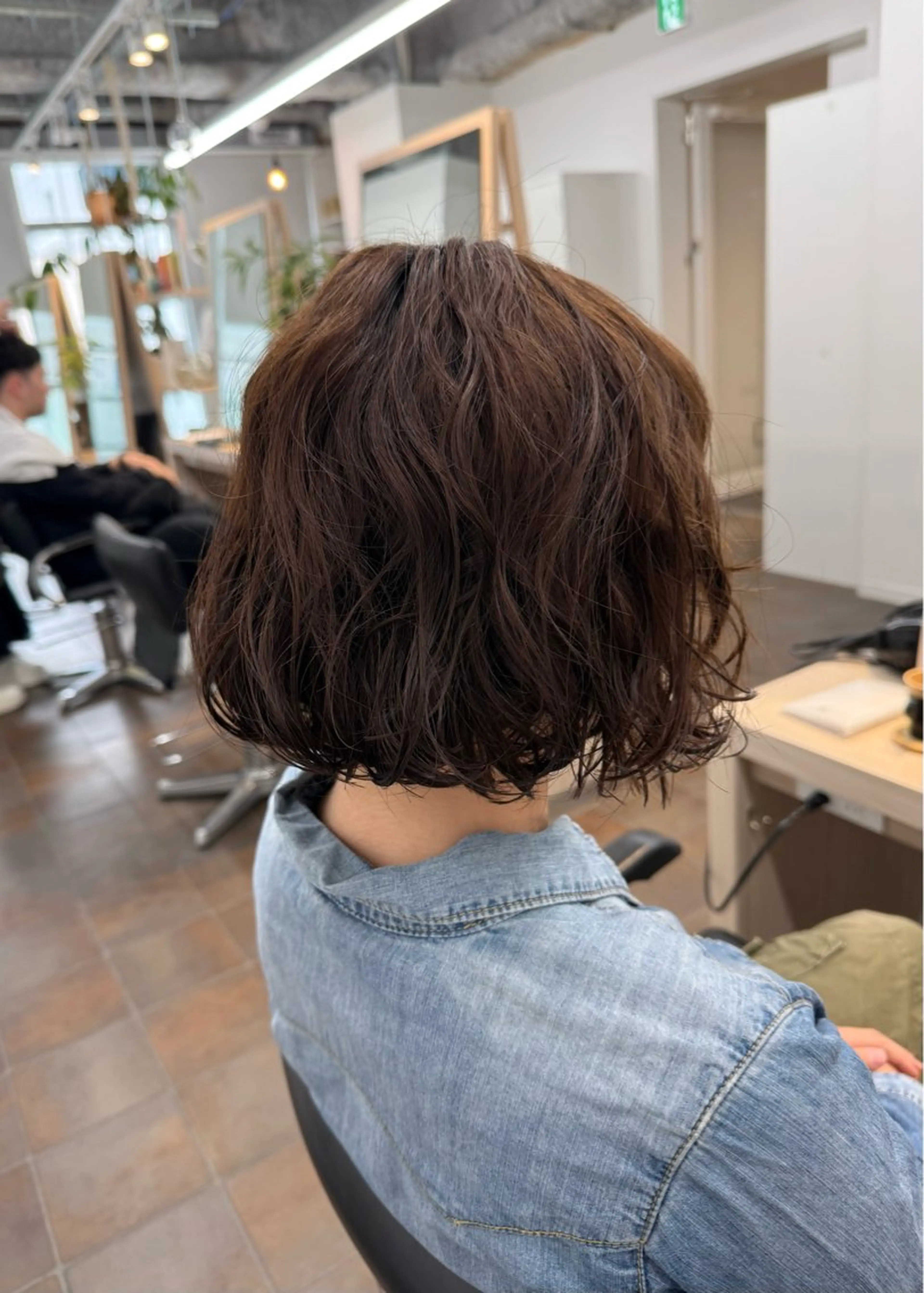 ミディアム カット パーマ トリートメント miwa/ボブパーマ /モードボブのヘアスタイル