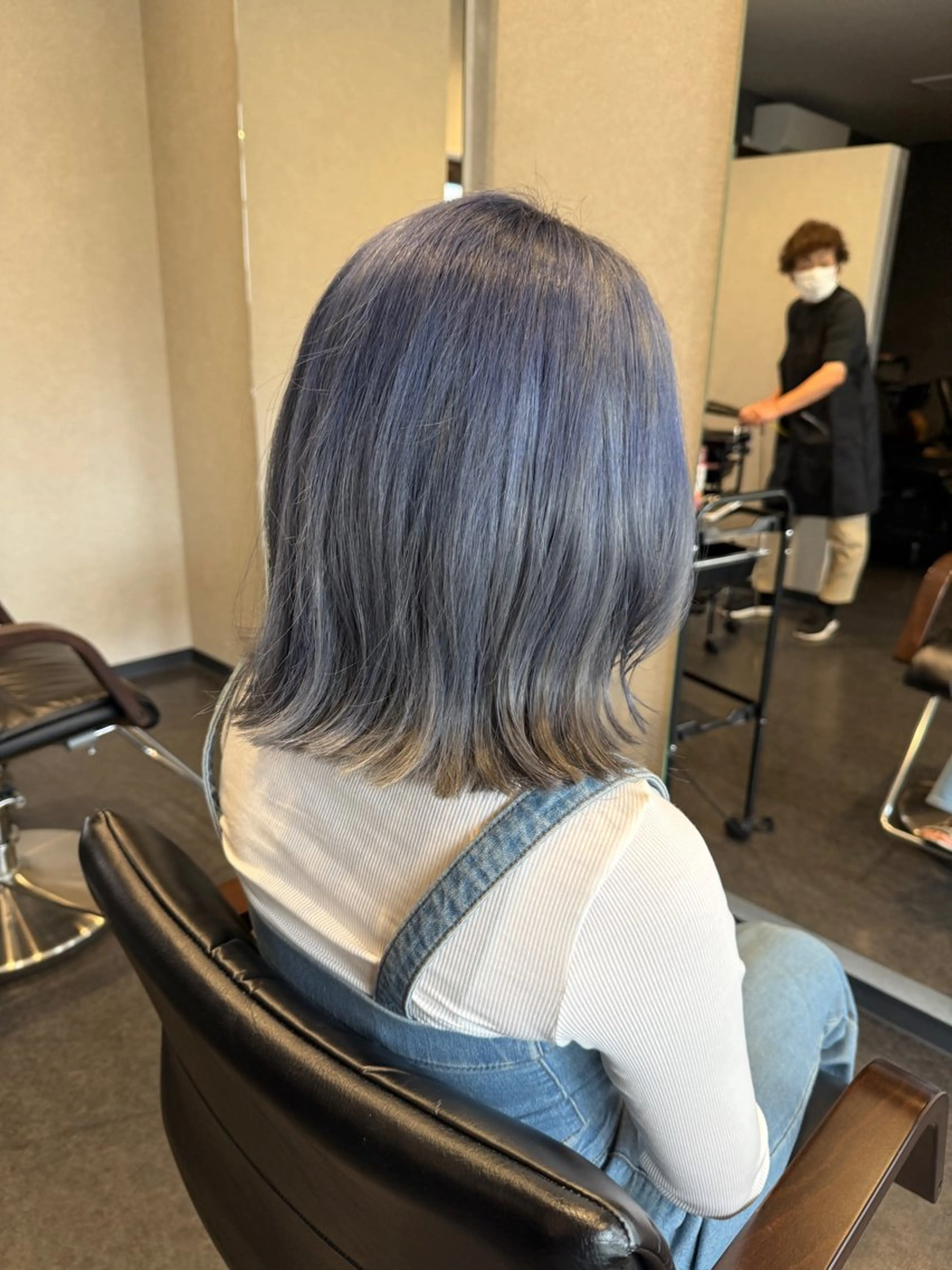 ミディアム 髪質改善⚡️カラー 🍀武久 誠🍀のヘアスタイル